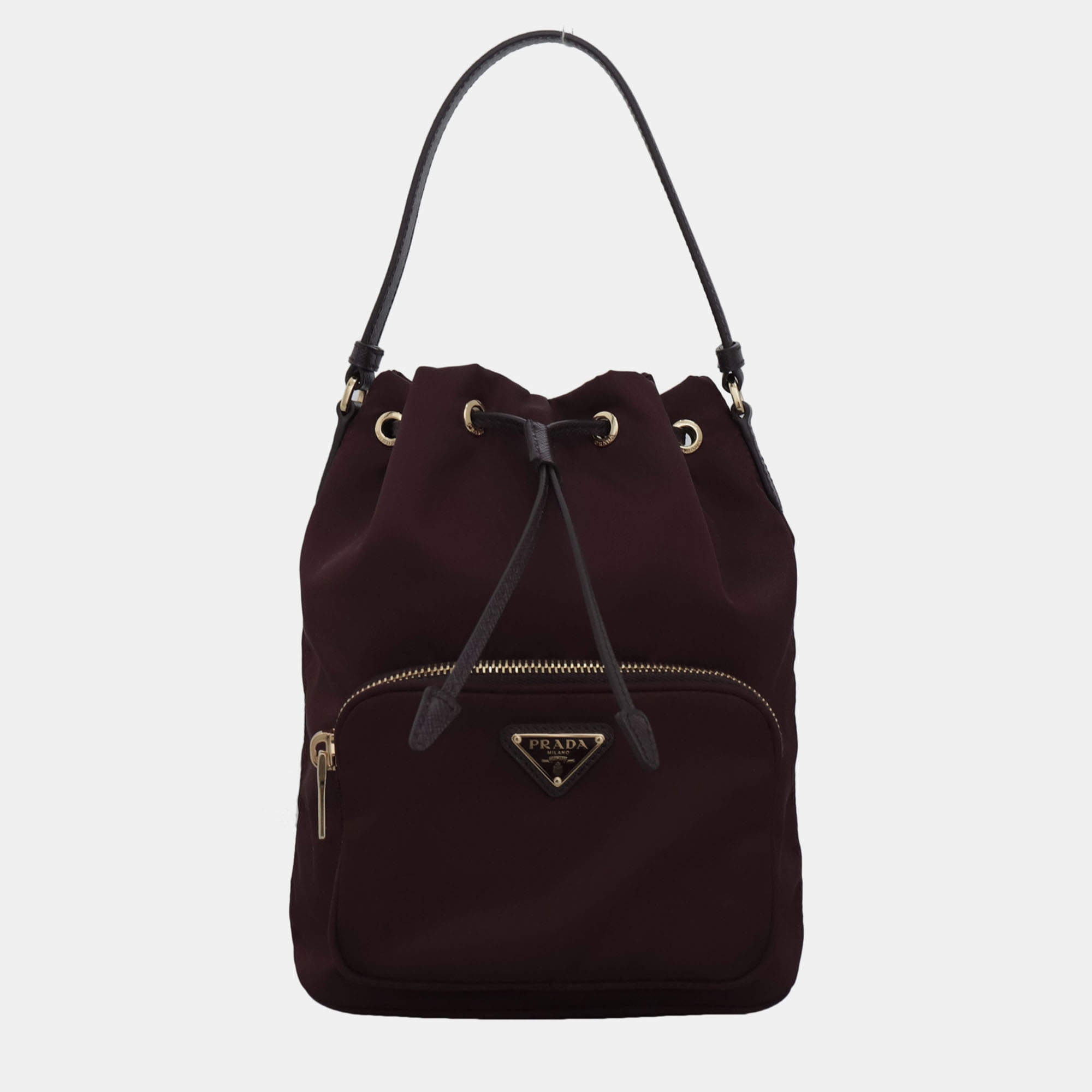 Pre Owned Re-Nylon Bucket Bag