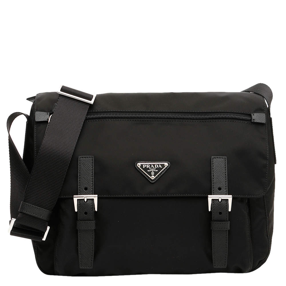 Prada Black Nylon Vela Messenger bag Prada | TLC