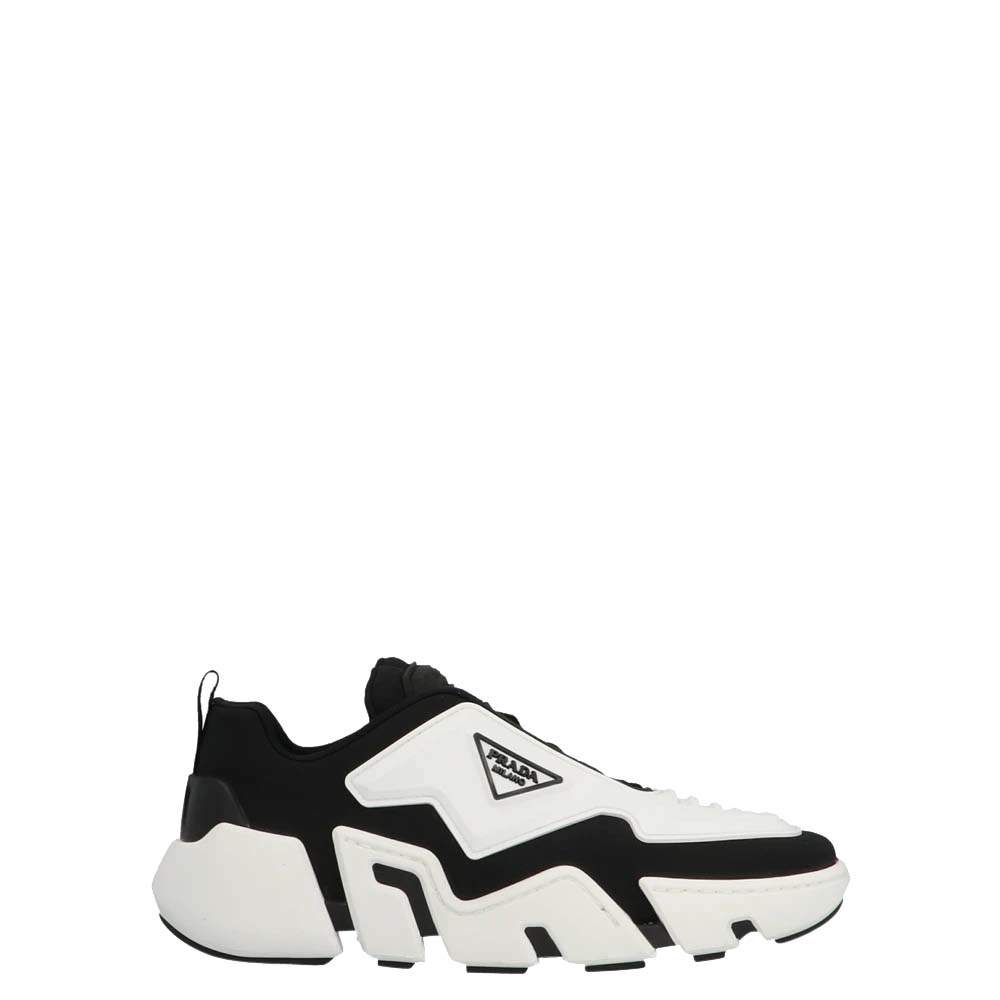 Prada Black/White Techno Stretch Sneakers Size EU 40 Prada | TLC