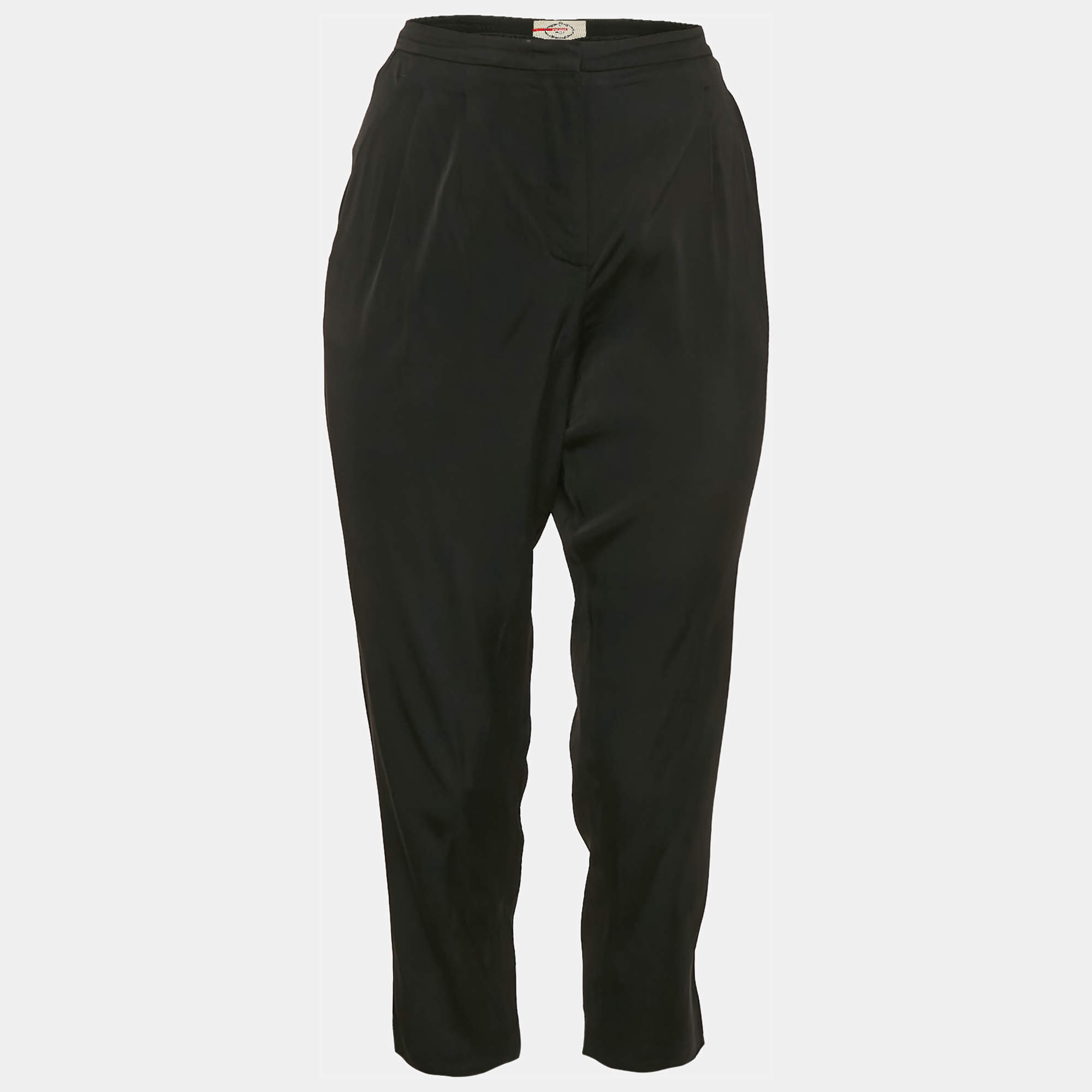Prada Sport Black Sateen Capri Pants L