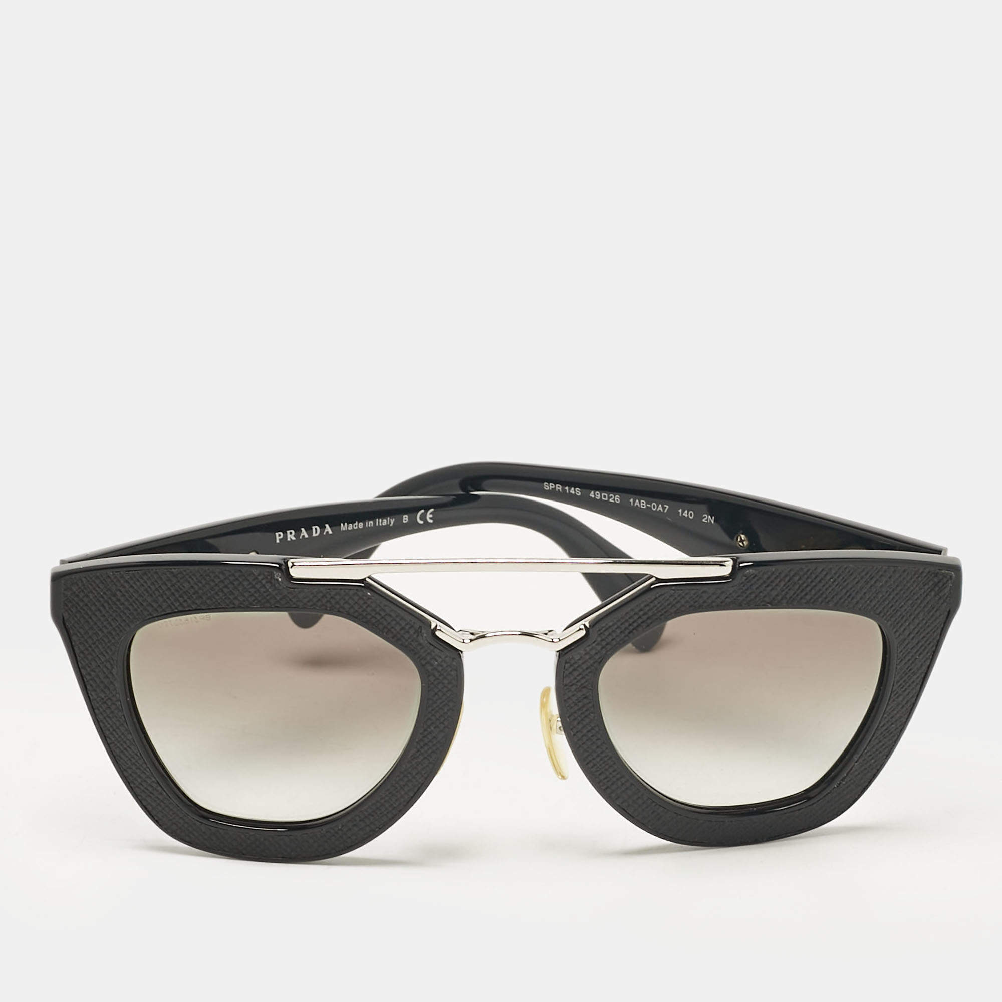Prada Black Gradient SPR14S Cat Eye Sunglasses