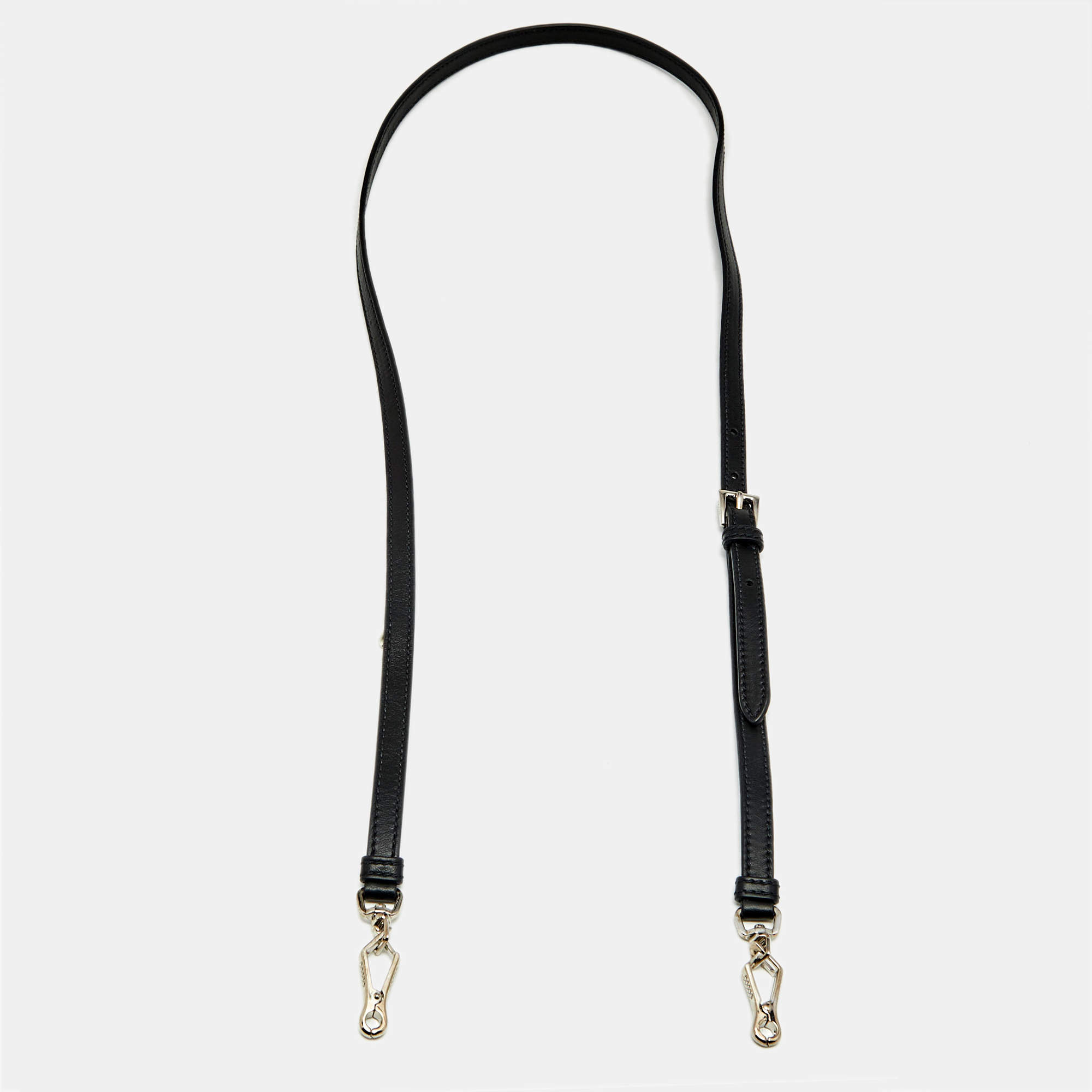 Pre Owned Prada Navy Blue Leather Adjustable Shoulder Bag Strap