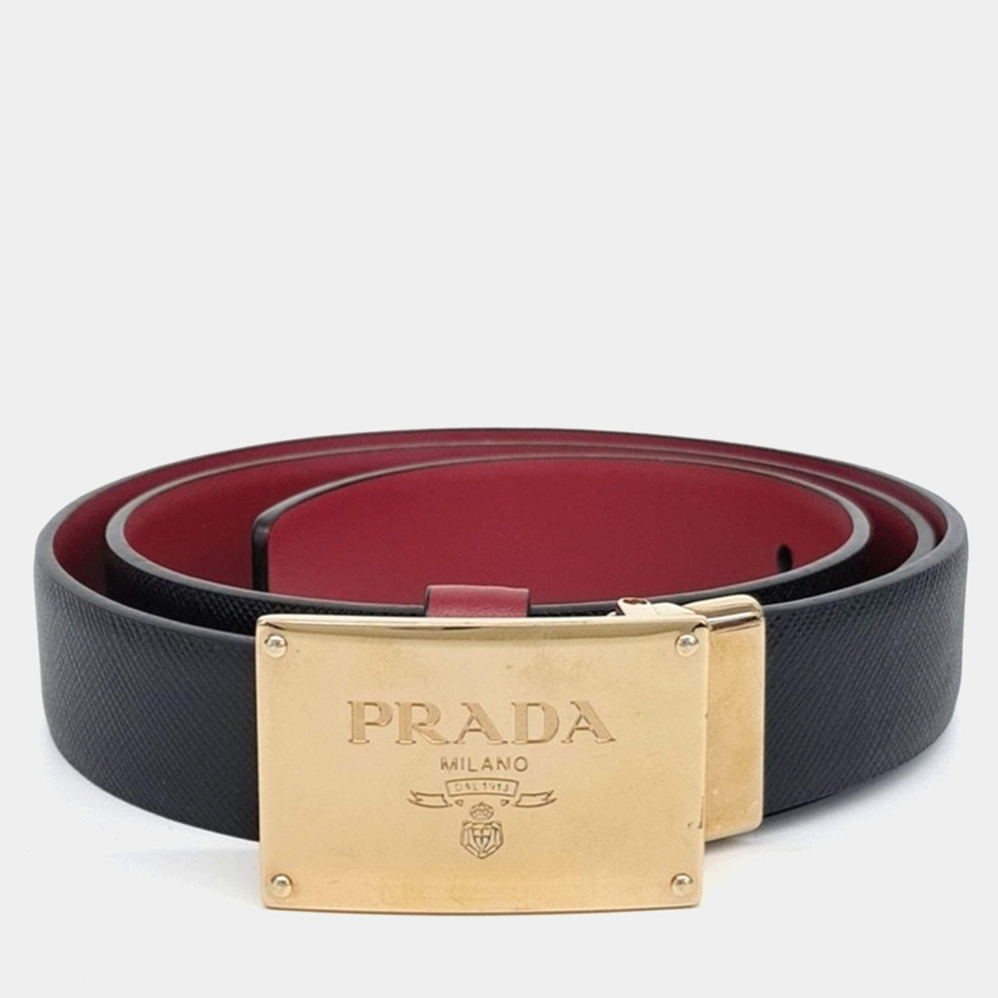 Pre Owned Prada reversible belt