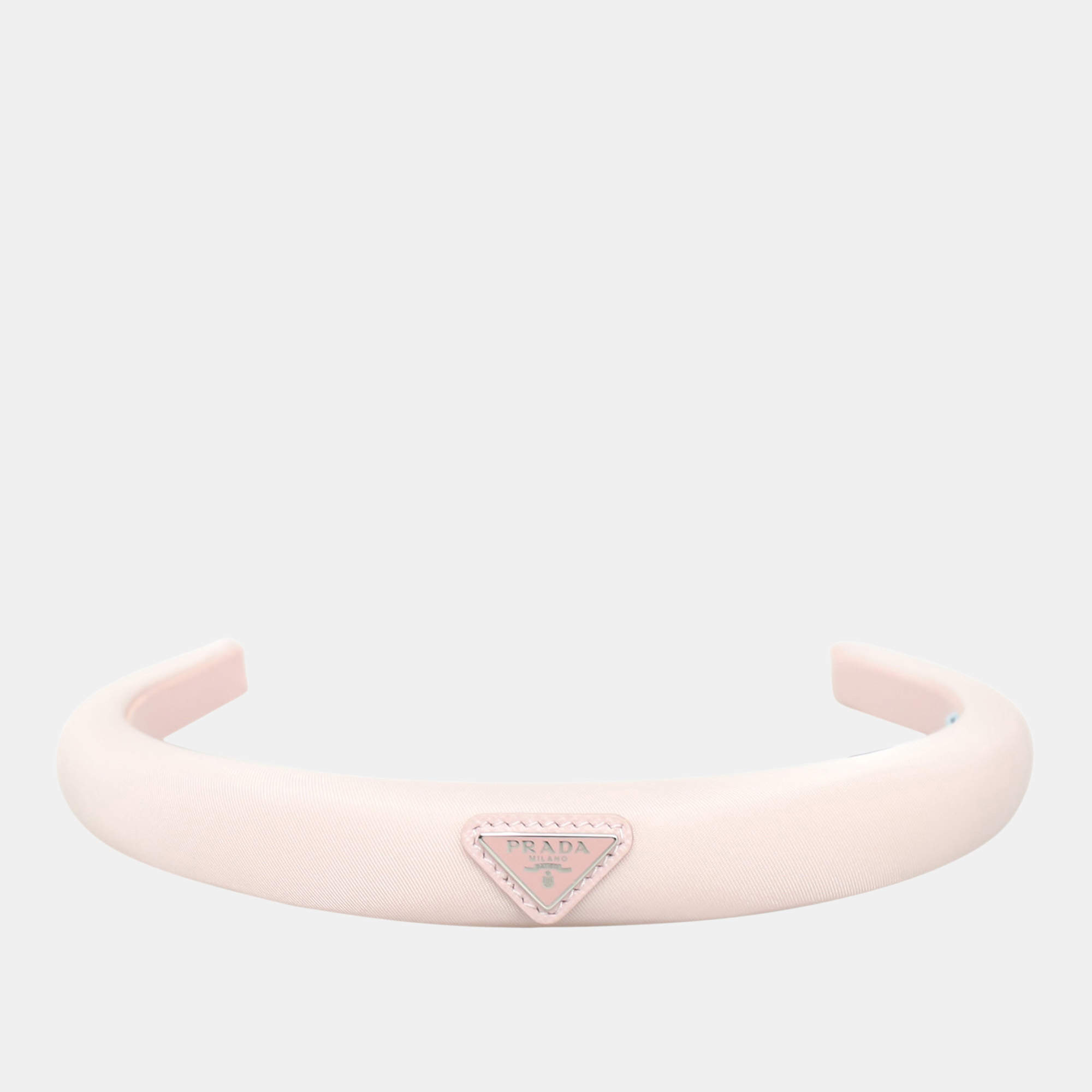 Pre Owned Prada Triangle Logo Headband