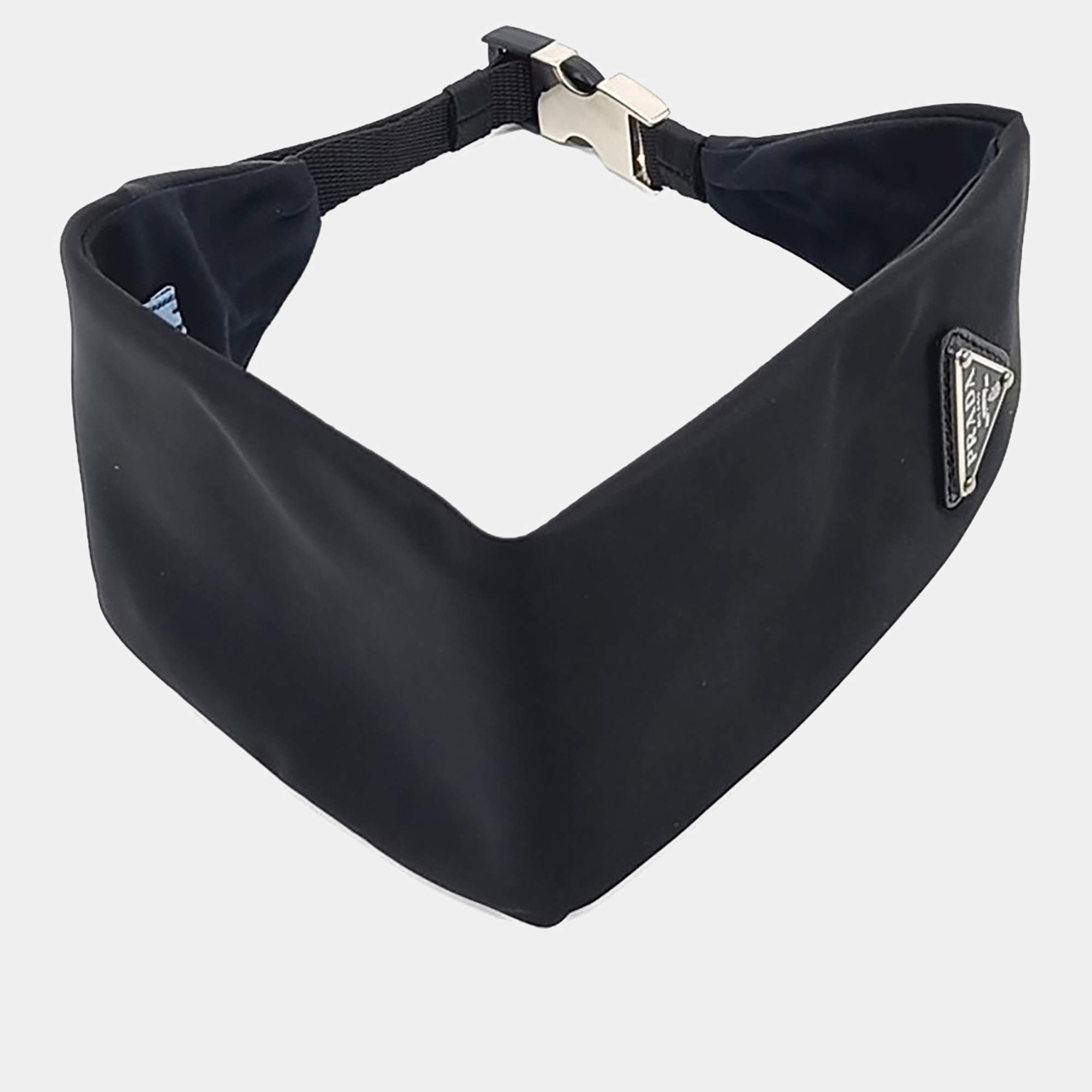 Pre Owned Prada Black Re-Nylon Hairband