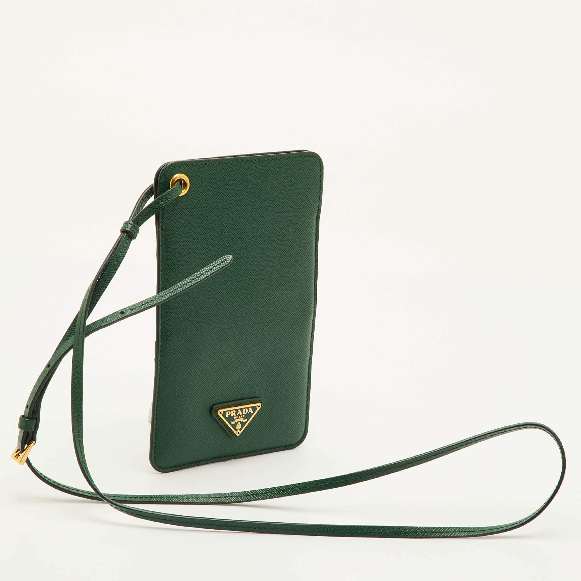Prada Pink Saffiano Triang Leather Iphone 13 Pro Max Case Prada | TLC