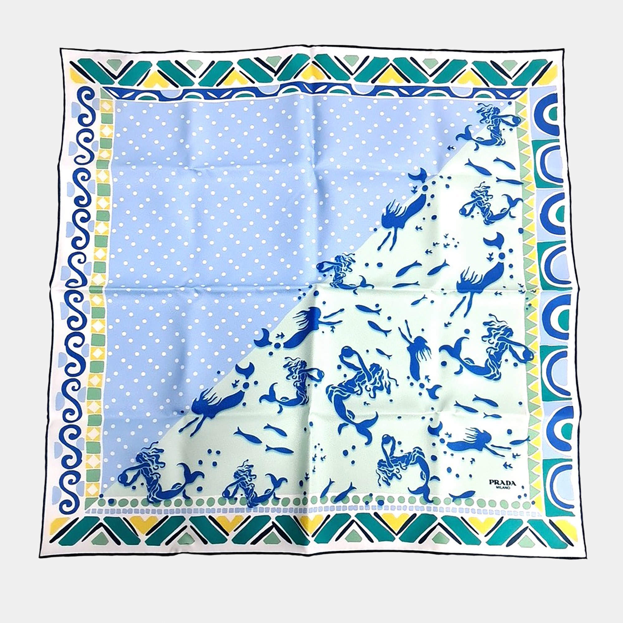 مملوكة مسبقًا Prada silk multicolor scarf