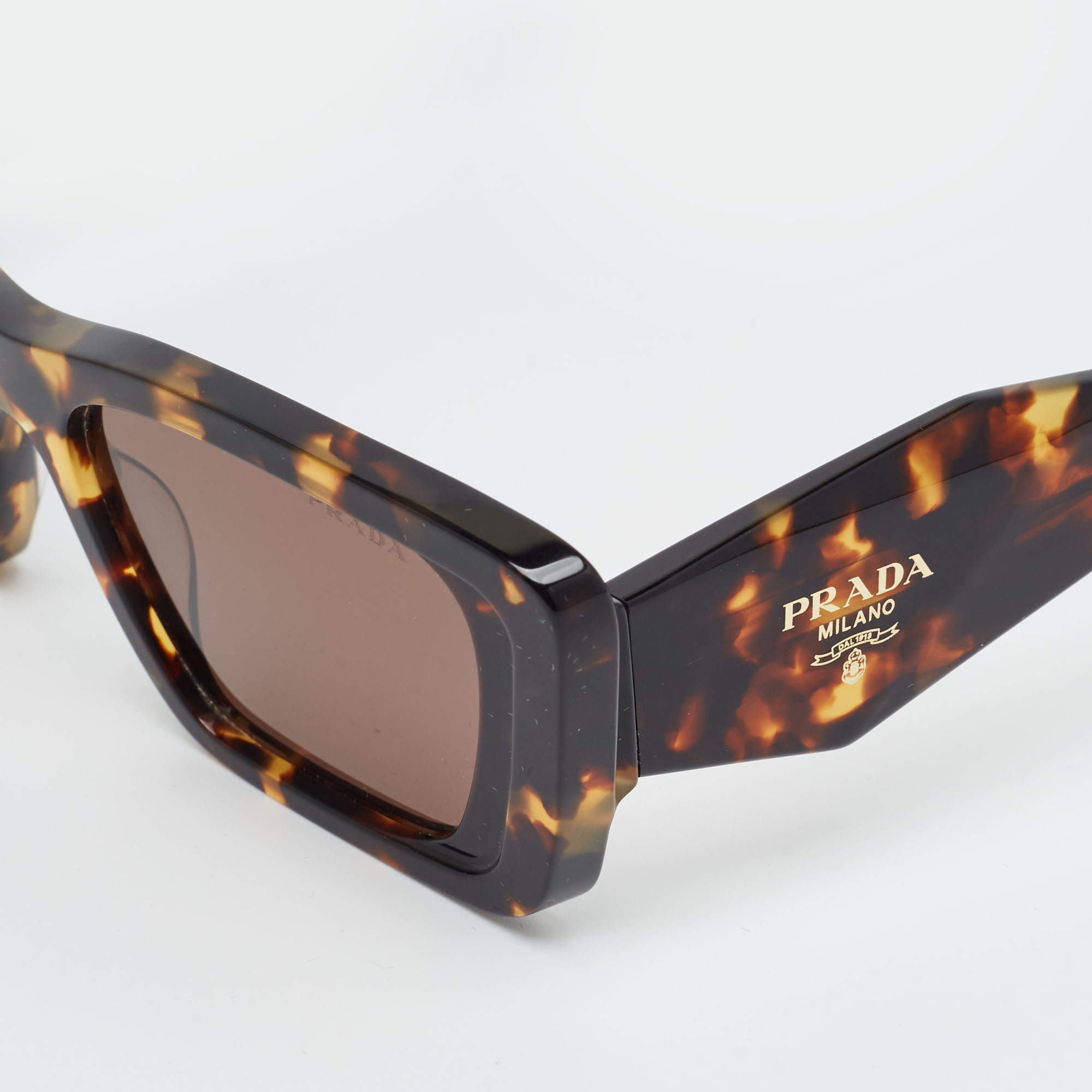 Prada White/Grey SPR24Y Frame Rectangular Sunglasses Prada | TLC US