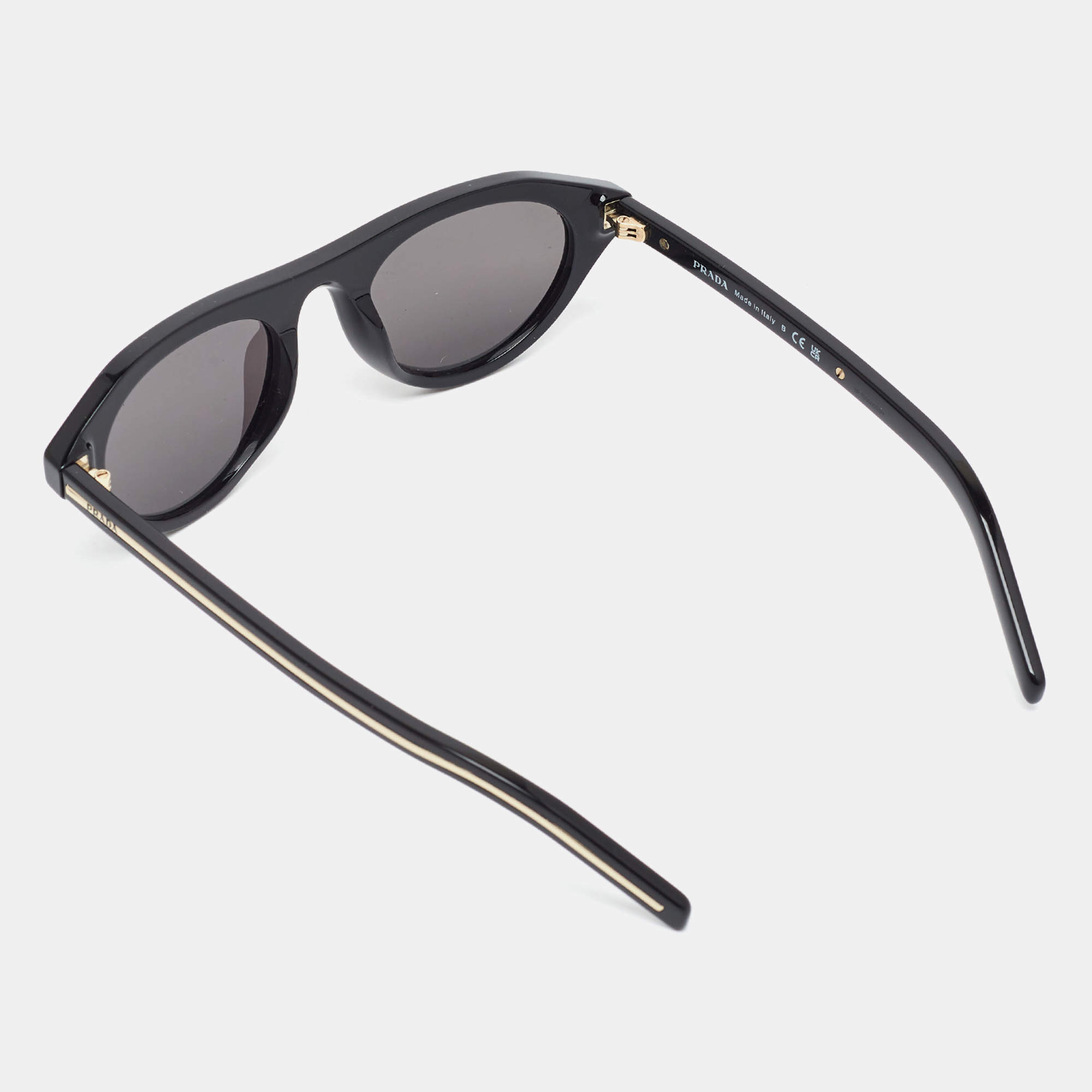 Prada White/Grey SPR24Y Frame Rectangular Sunglasses Prada | TLC