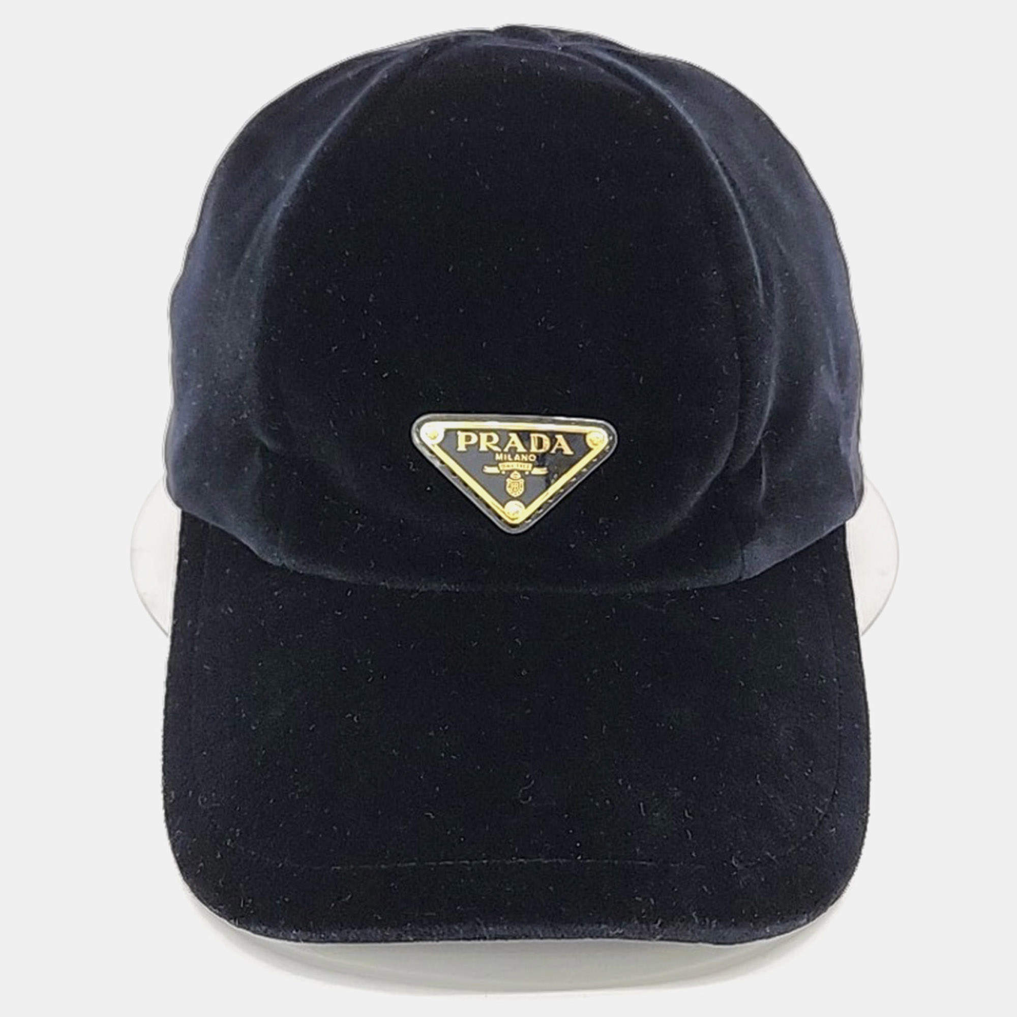 Pre Owned Prada Velvet Cap