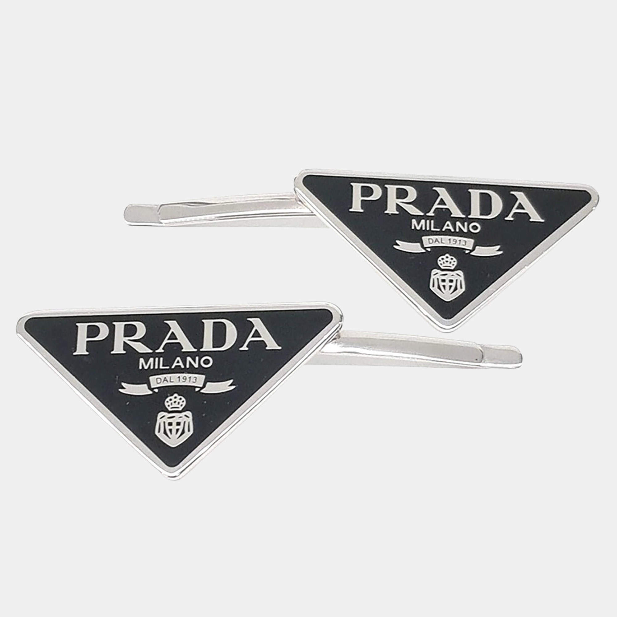 مملوكة مسبقًا Prada metal hairpin
