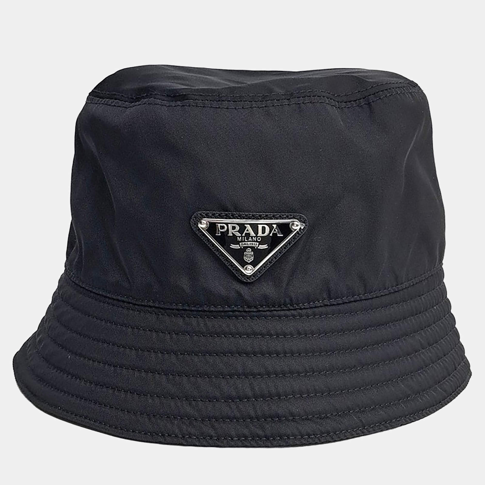 Pre Owned Prada nylon bucket hat