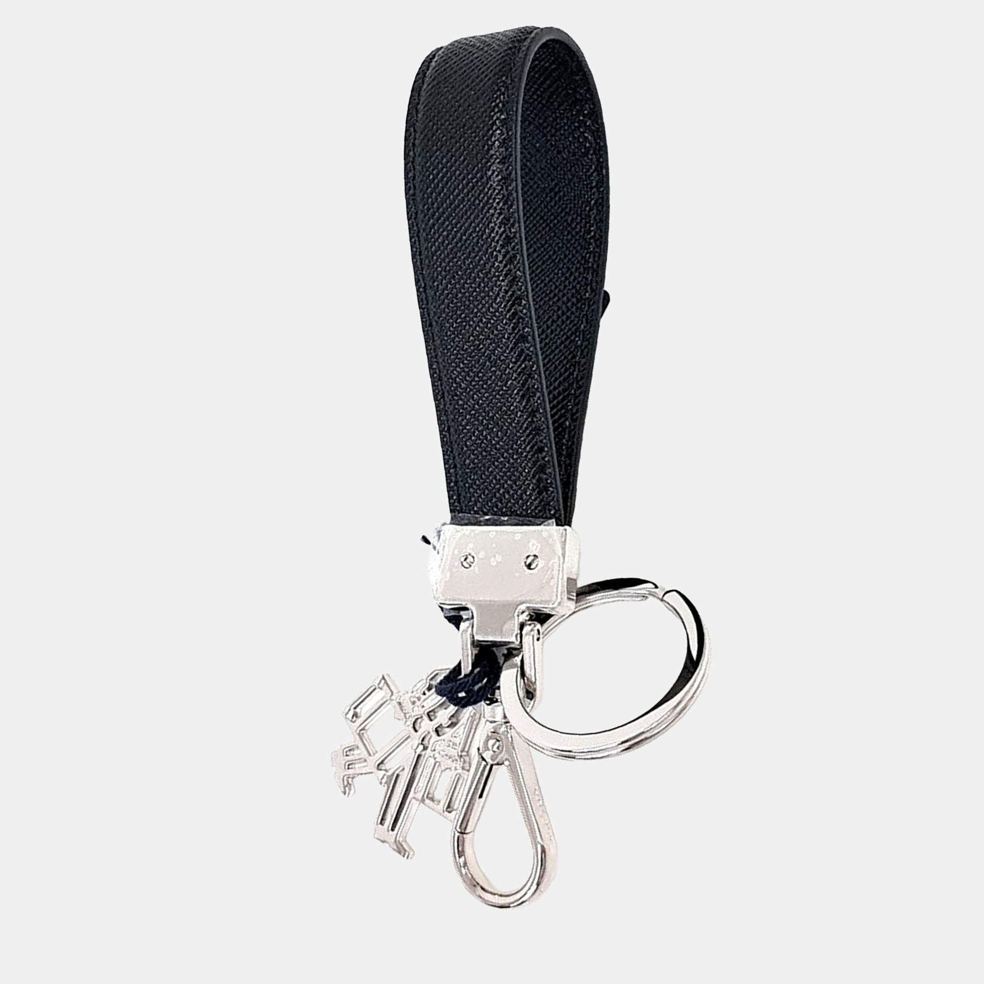 Pre Owned Prada Saffiano Keyring and Bag Charm (2PP125)