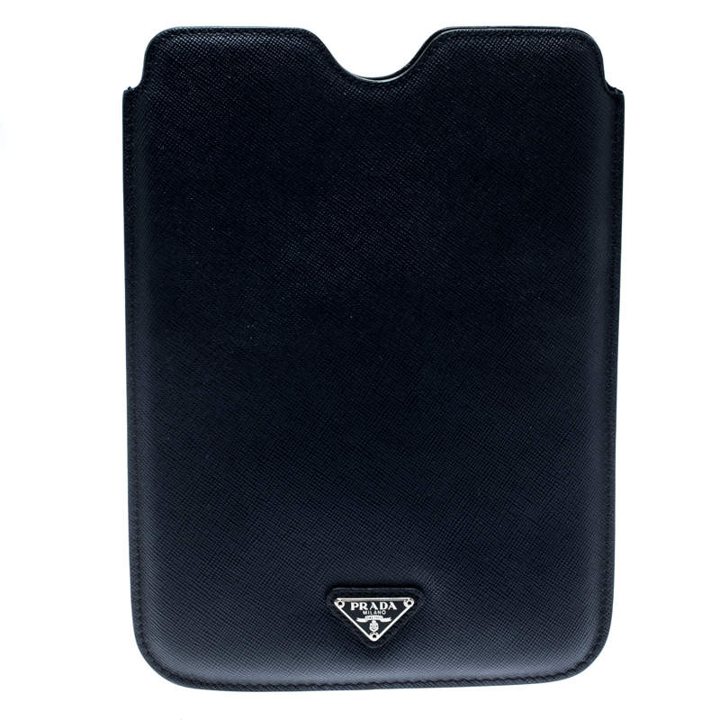 Prada Navvy Blue Saffiano Lux Leather iPad Case