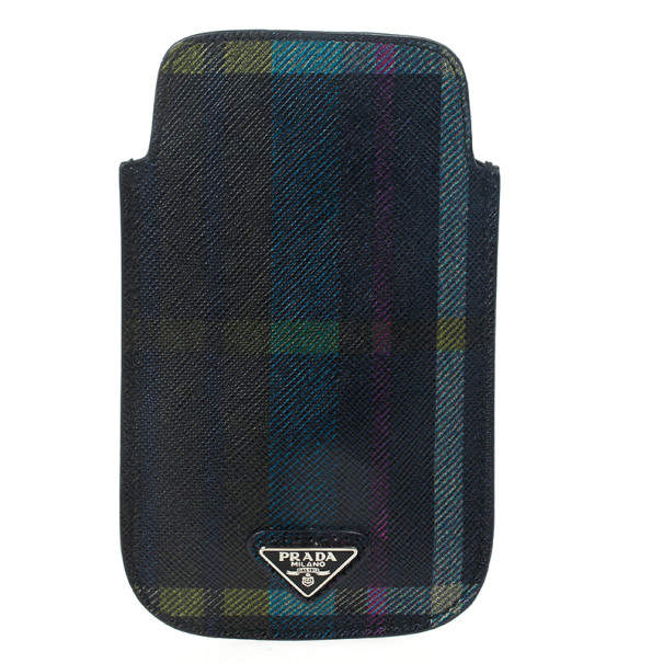 Prada Tartan Print iPhone Cover