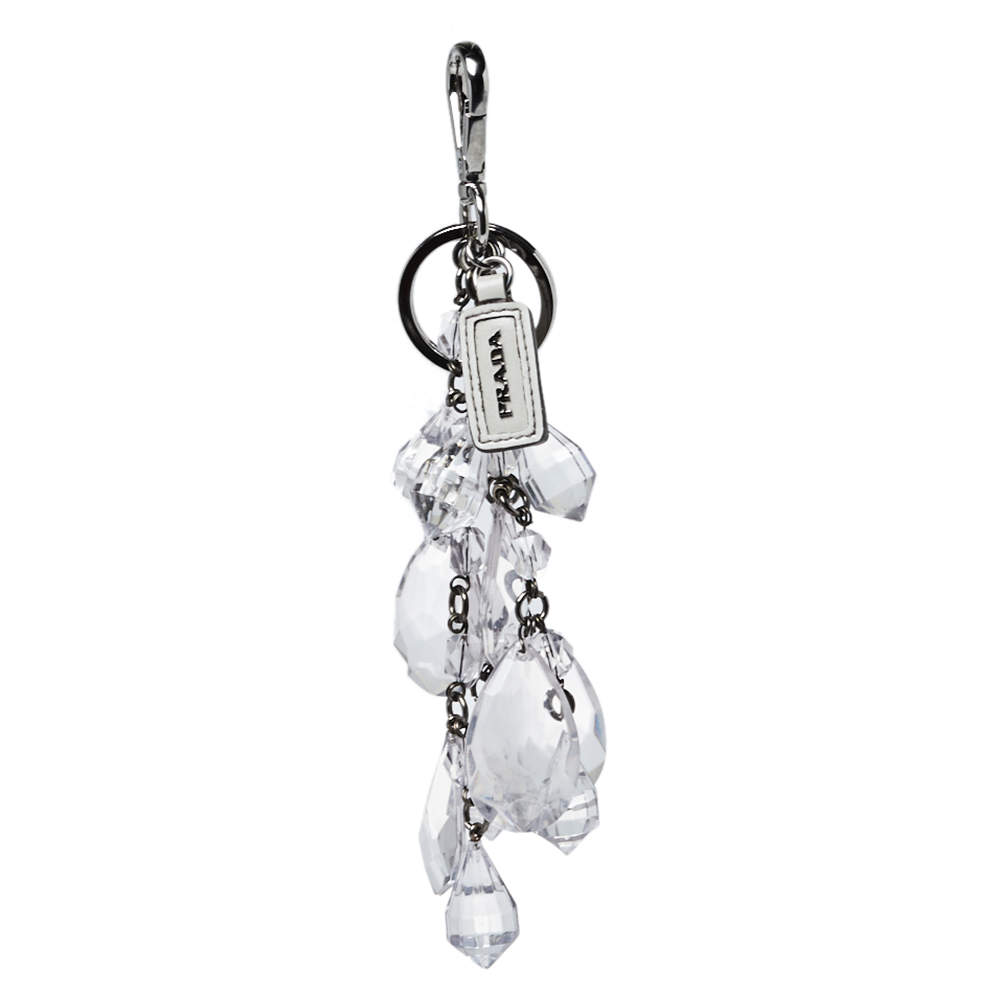 Prada Plex Crystal Key Chain and Bag Charm