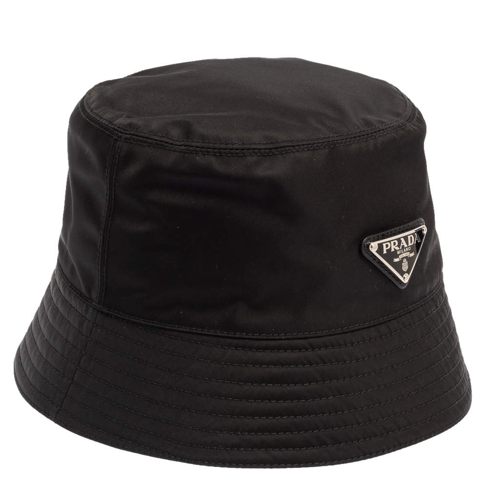قبعة برادا باكت إعادة-نايلون أسود