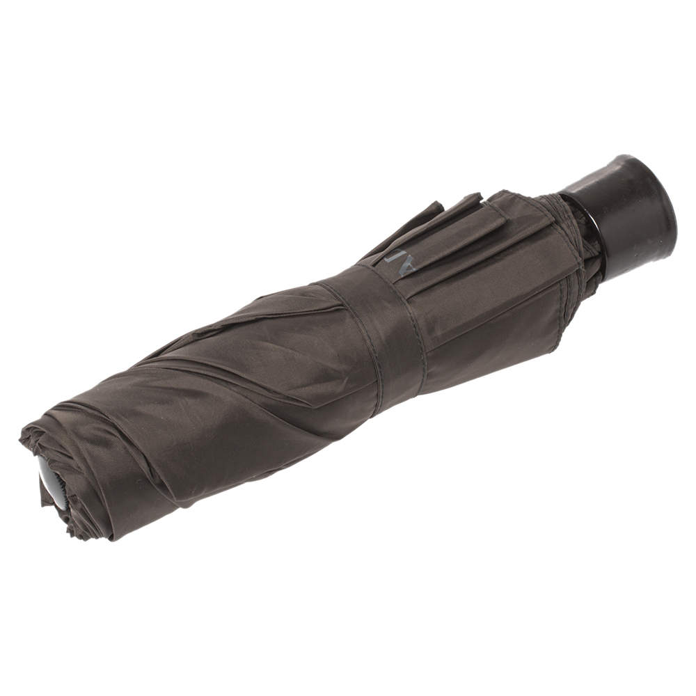 Pre Owned مظلة برادا بنية مطوية