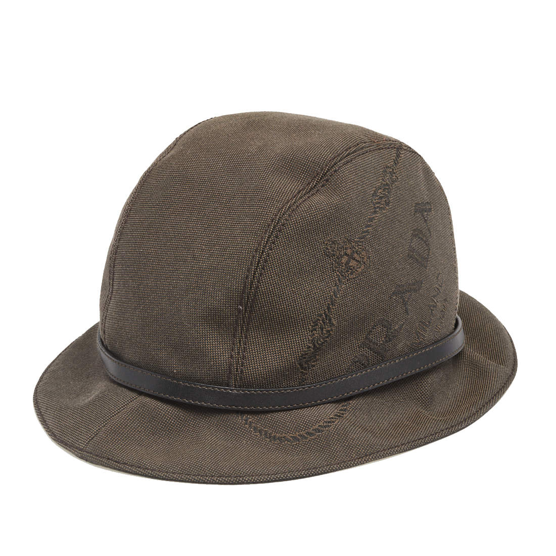 Prada Vintage Brown Oxford Bucket Hat S