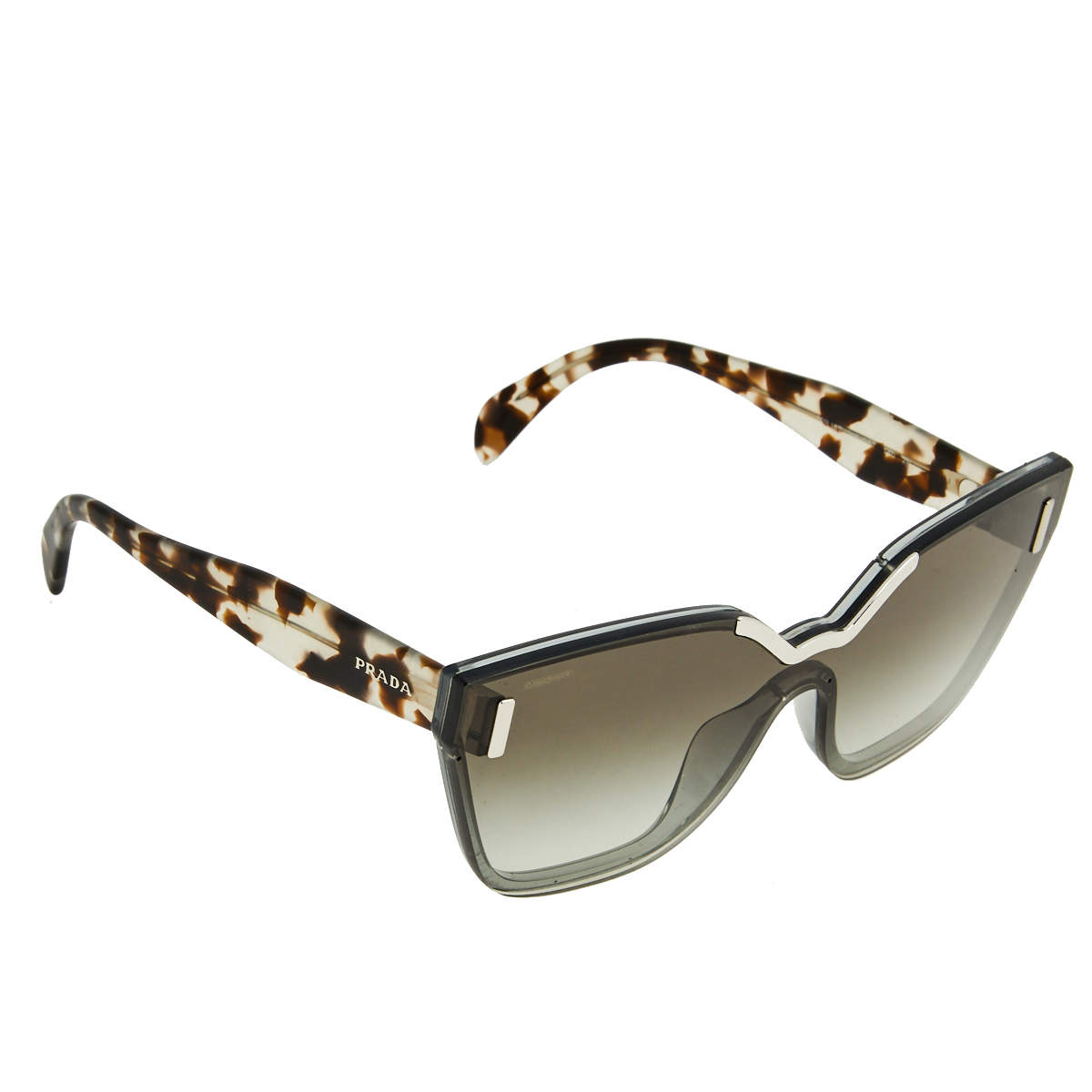 Prada Tortoiseshell/Grey Gradient SPR 16T Cat Eye Sunglasses