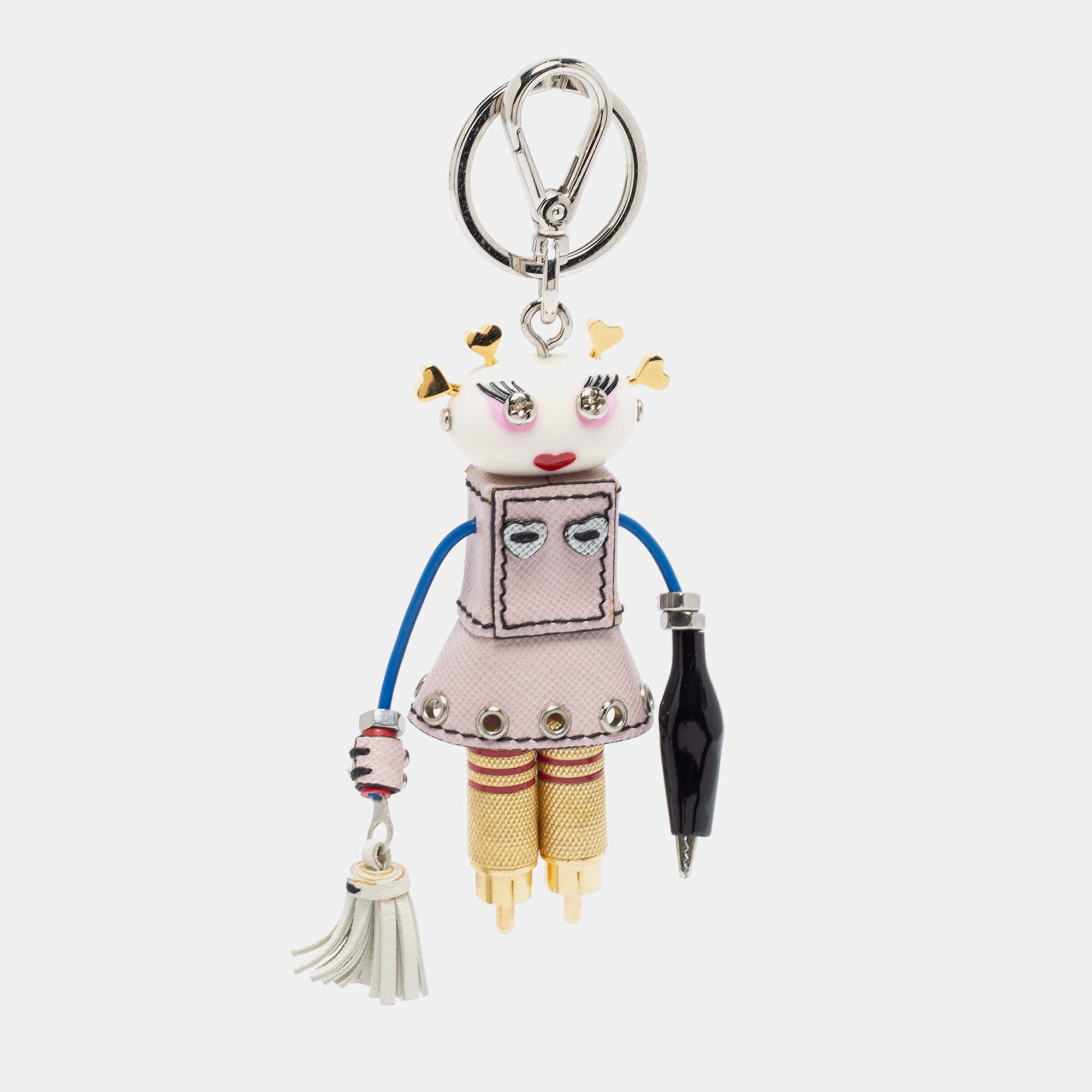 Prada Two Tone Robot Trick Nancy Bag Charm/Keychain