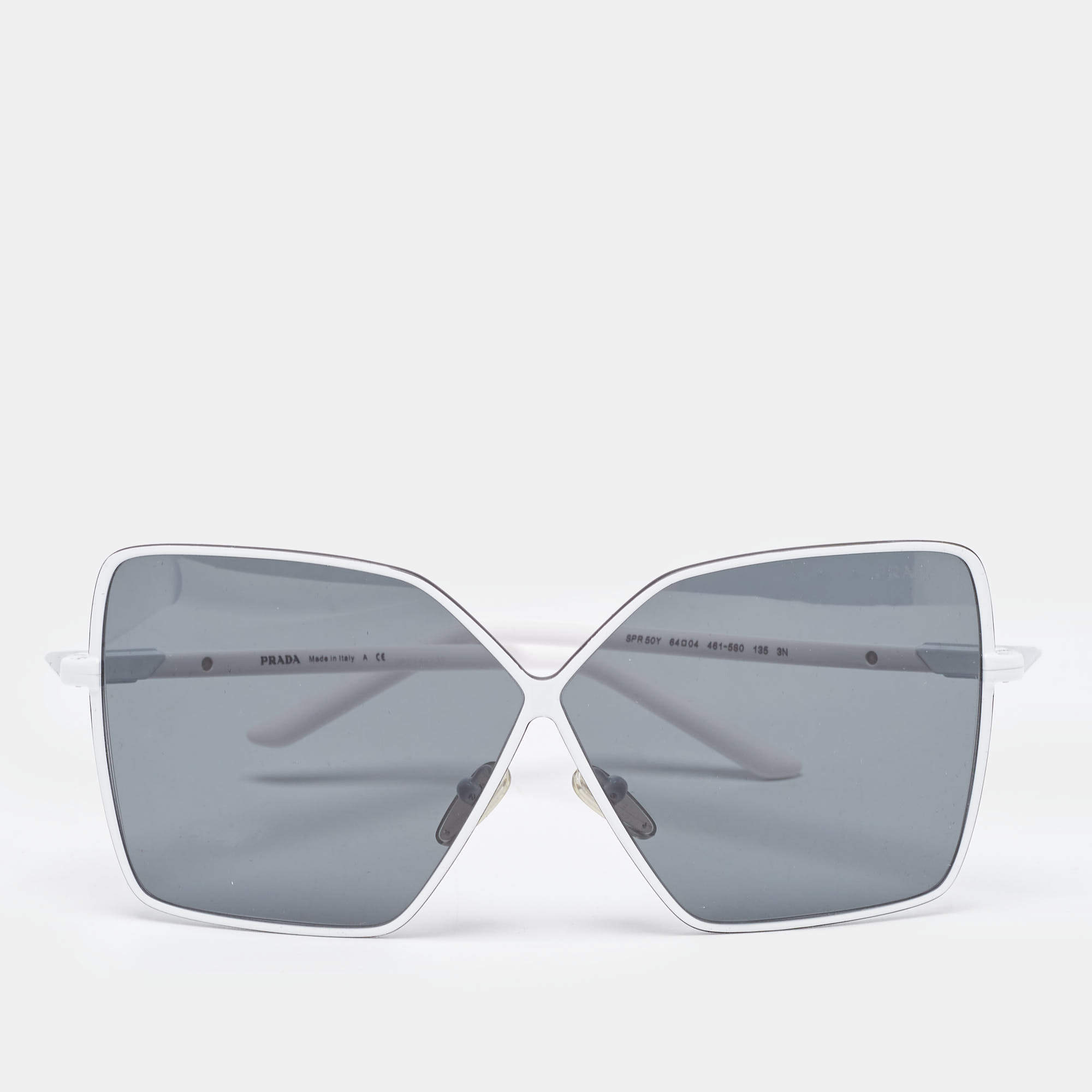 Prada White/Black SPR50Y Butterfly Sunglasses