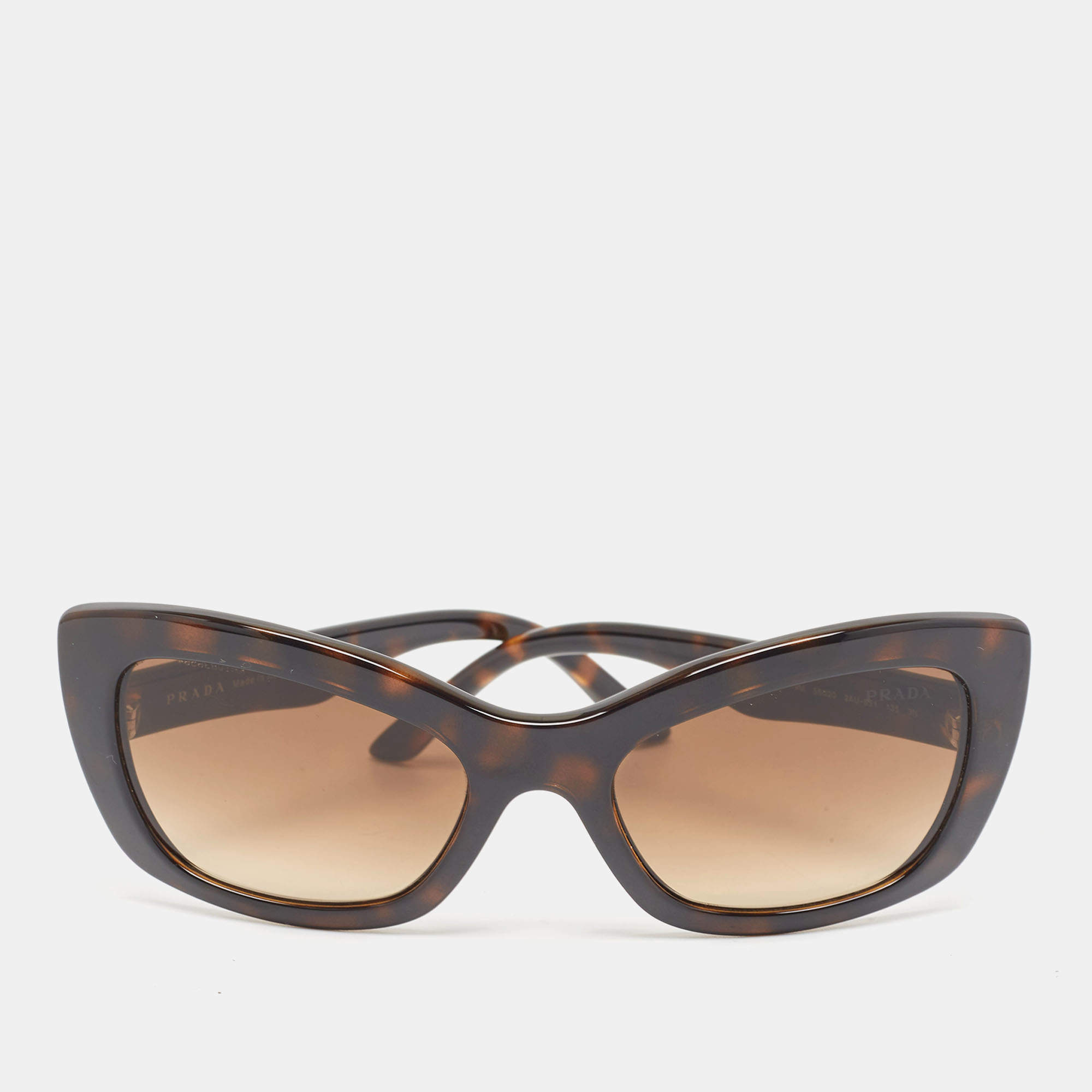 Prada Brown Havana Gradient SPR19M  D Frame Sunglasses