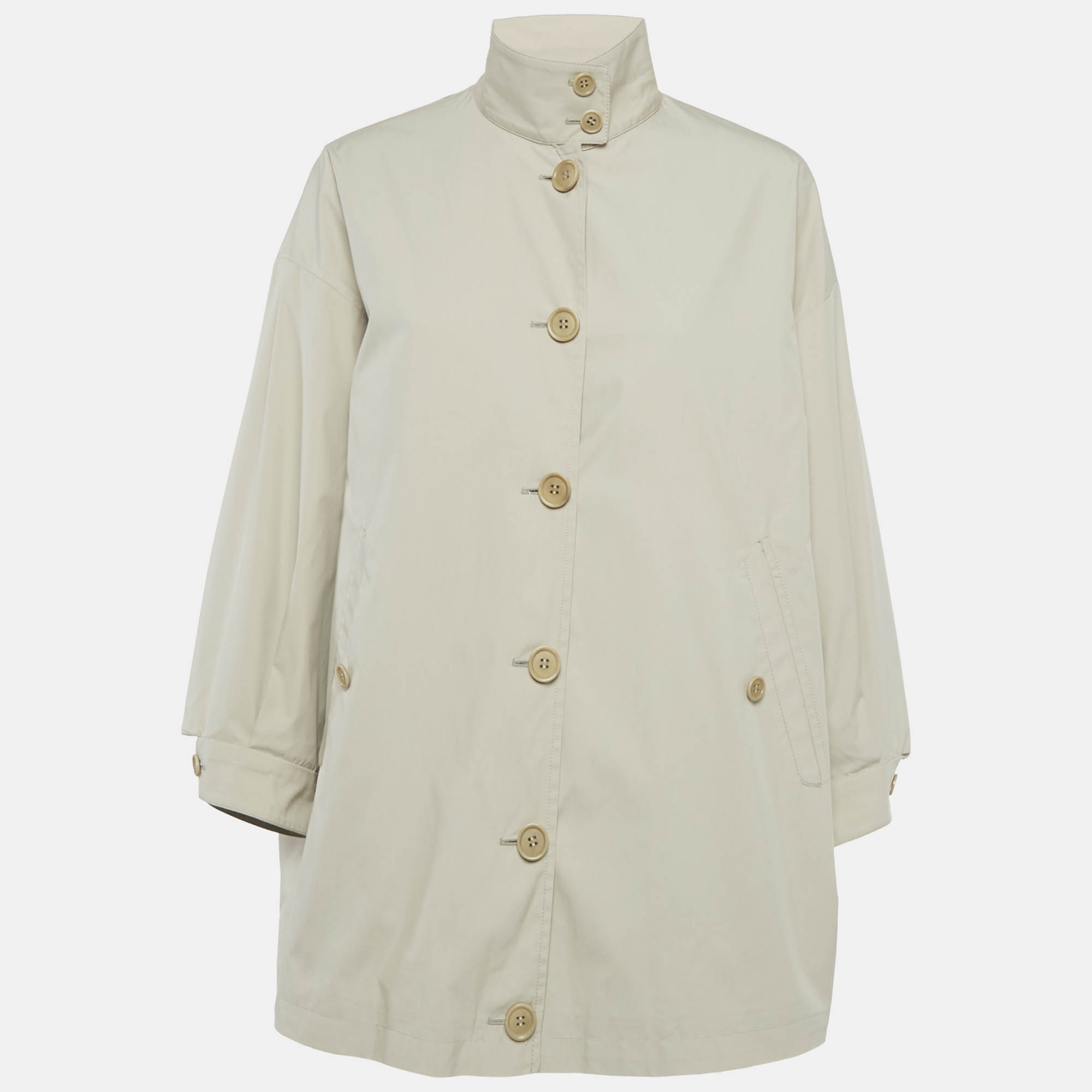 مملوكة مسبقًا Prada Beige Cotton Blend Jacket XS