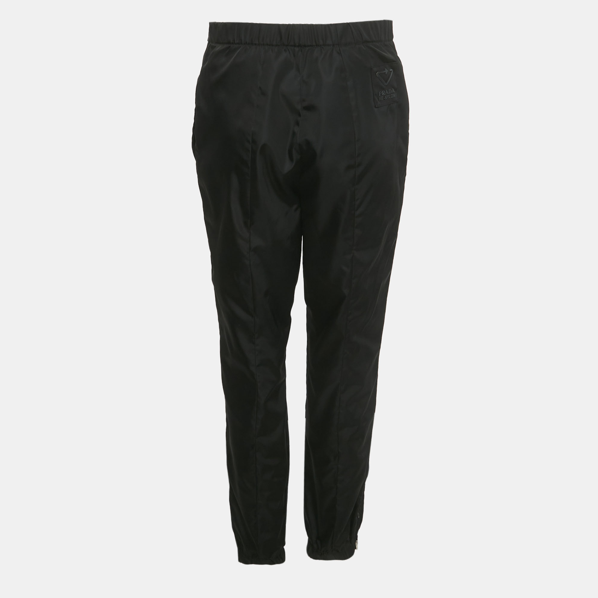 Prada Black Triangle Logo Re-Nylon Trousers S Prada | TLC US