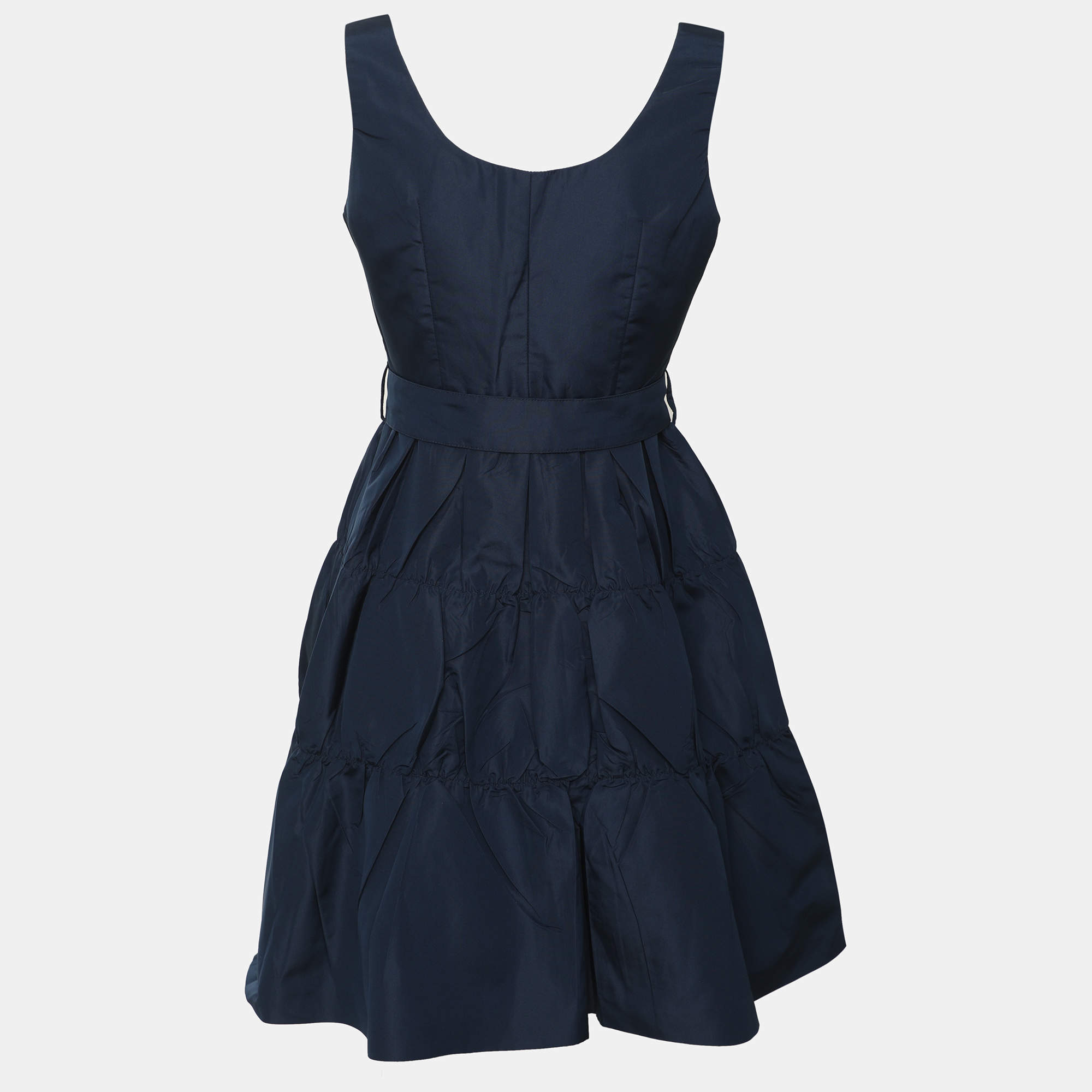 Prada Black Crepe Cady Chain Halter Neck Dress S Prada | TLC