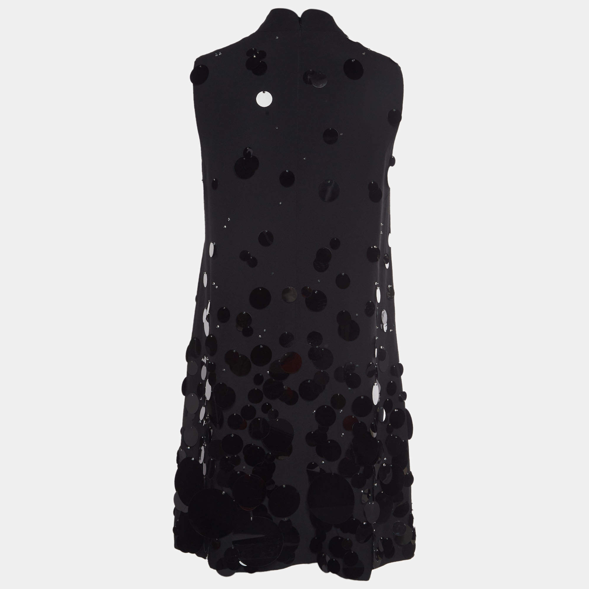 Prada Multicolor Printed Silk Pleated Detail Shift Dress S Prada | TLC