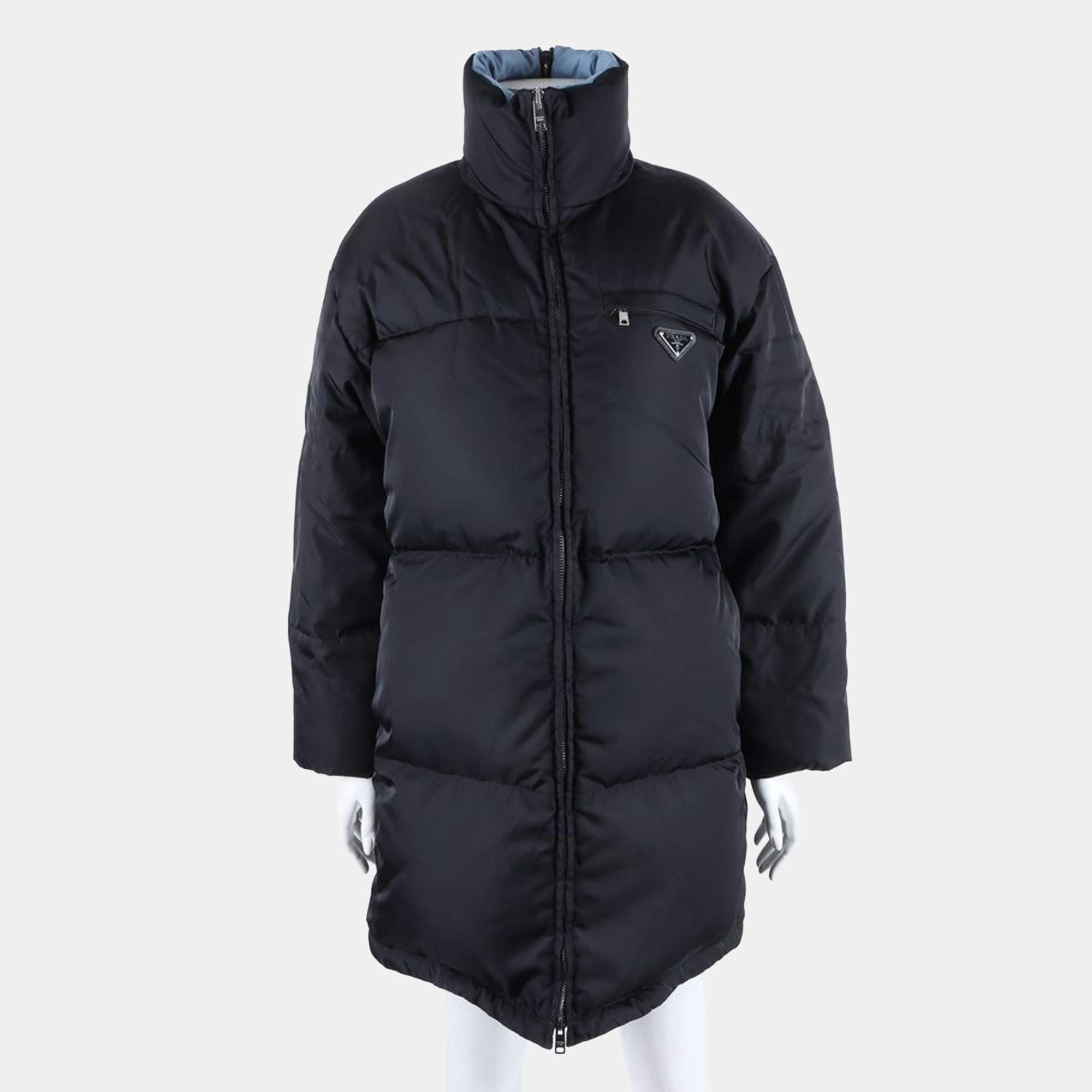 Pre Owned Prada Re-Ylon long padded jumper Size XS