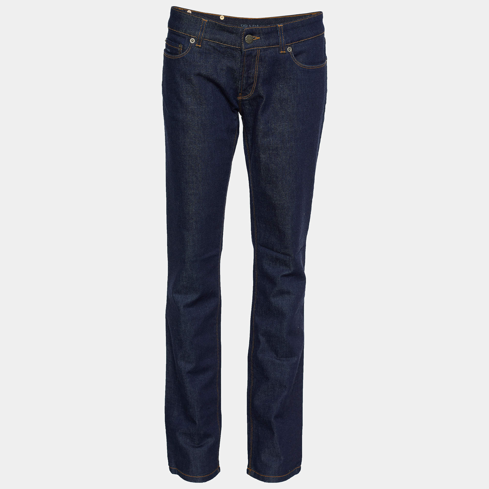 Pre Owned Prada Indigo Dark Wash Denim Contour Fit Jeans M