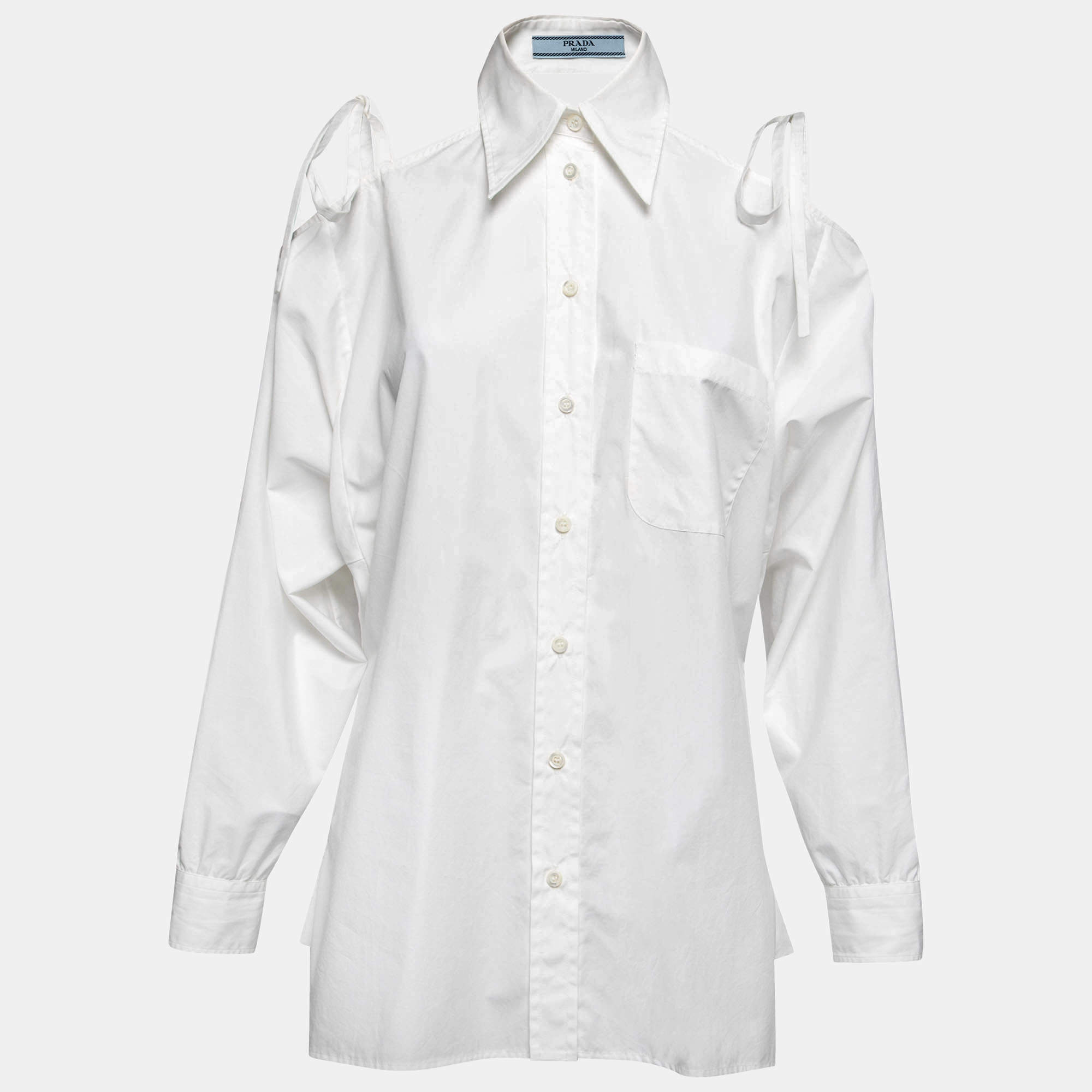 Prada white shirt clearance women