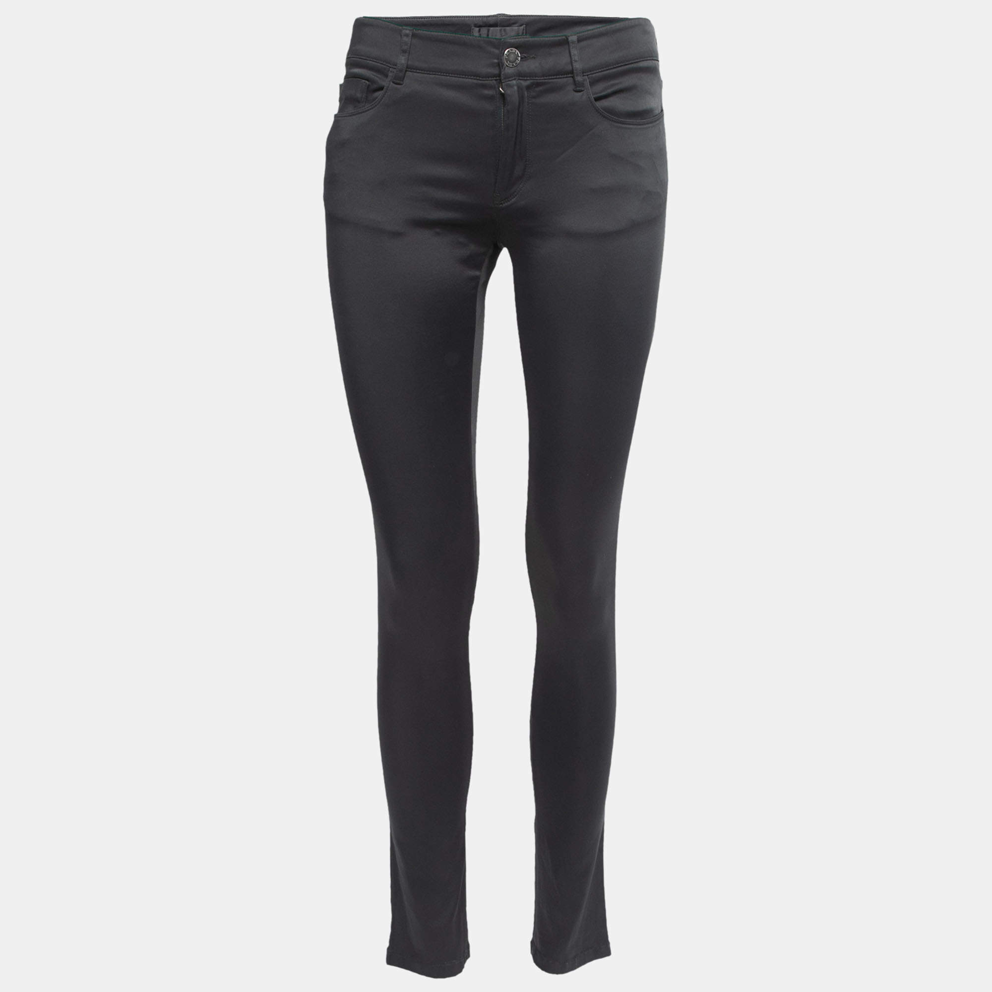 Prada Black Stretch Synthetic Skinny Jeans S Waist 28"
