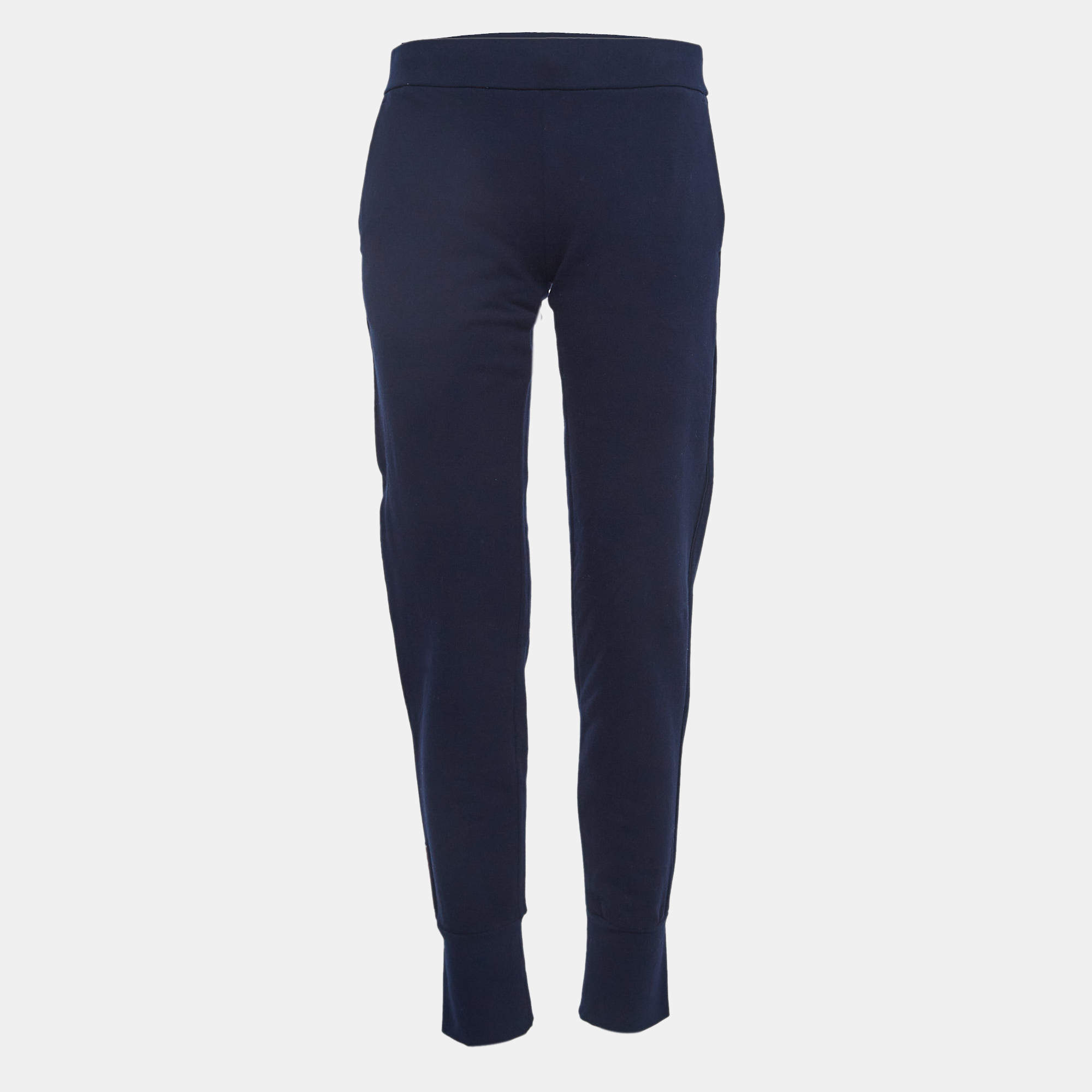 Prada Navy Blue Cotton Drawstring Jogger Pants M
