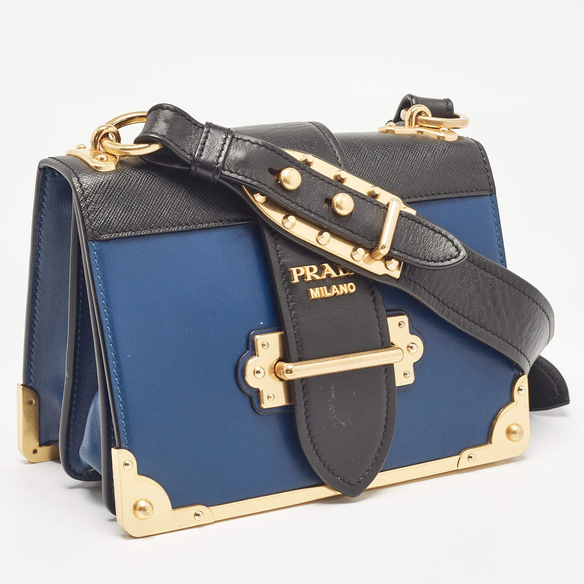 Prada cahier bag blue online