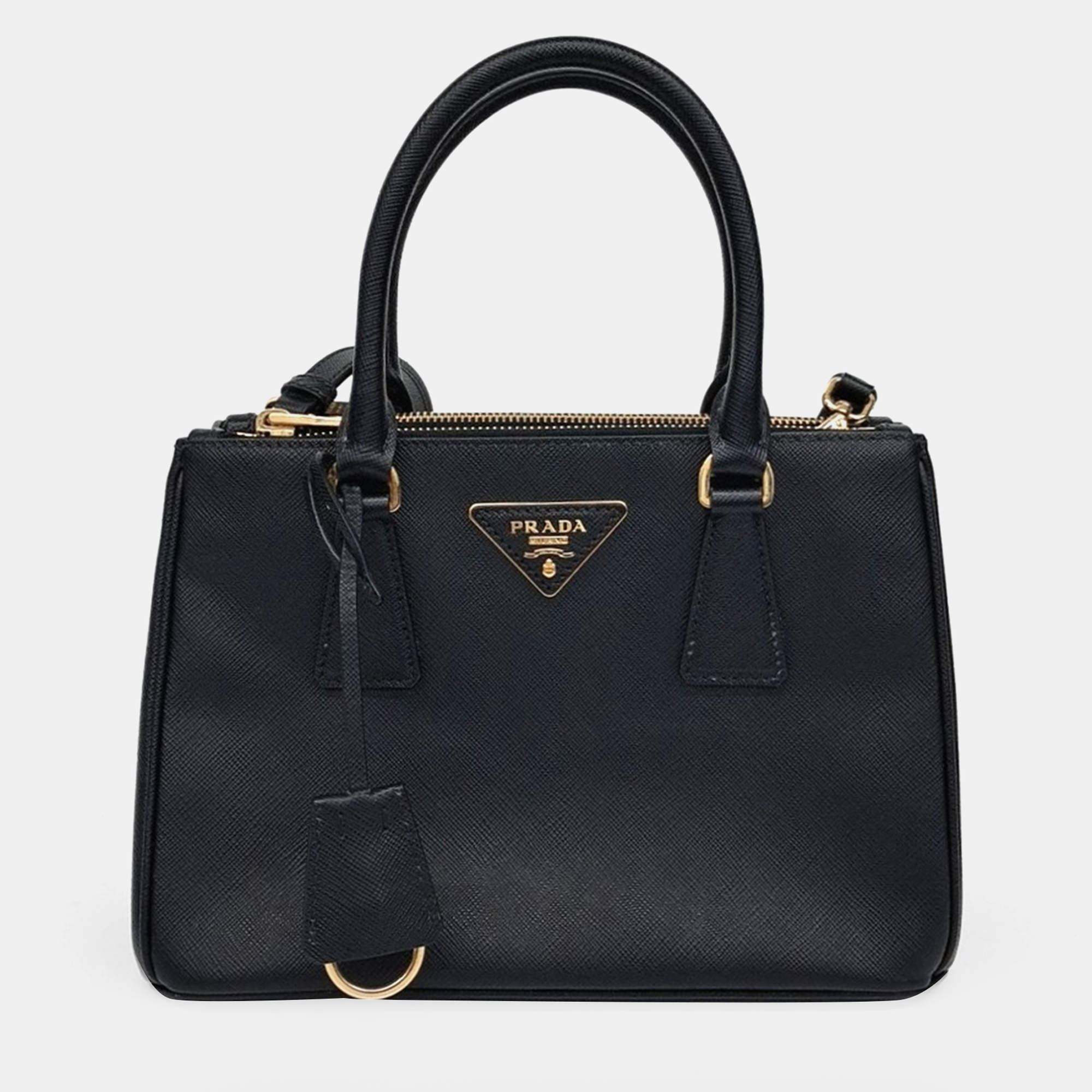 Prada Saffiano Lux Tote and Shoulder Bag