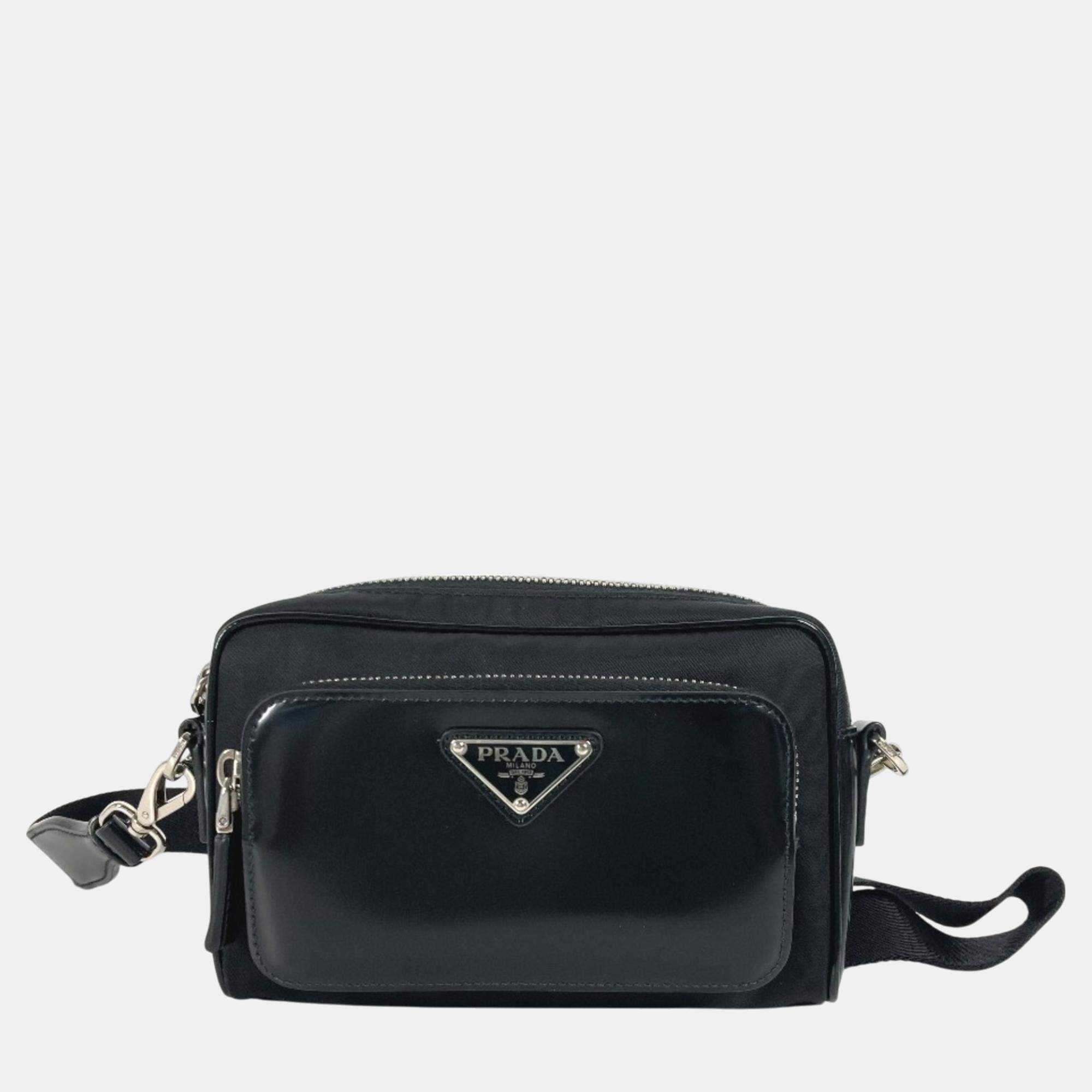 Prada Black Pochette Crossbody Bag