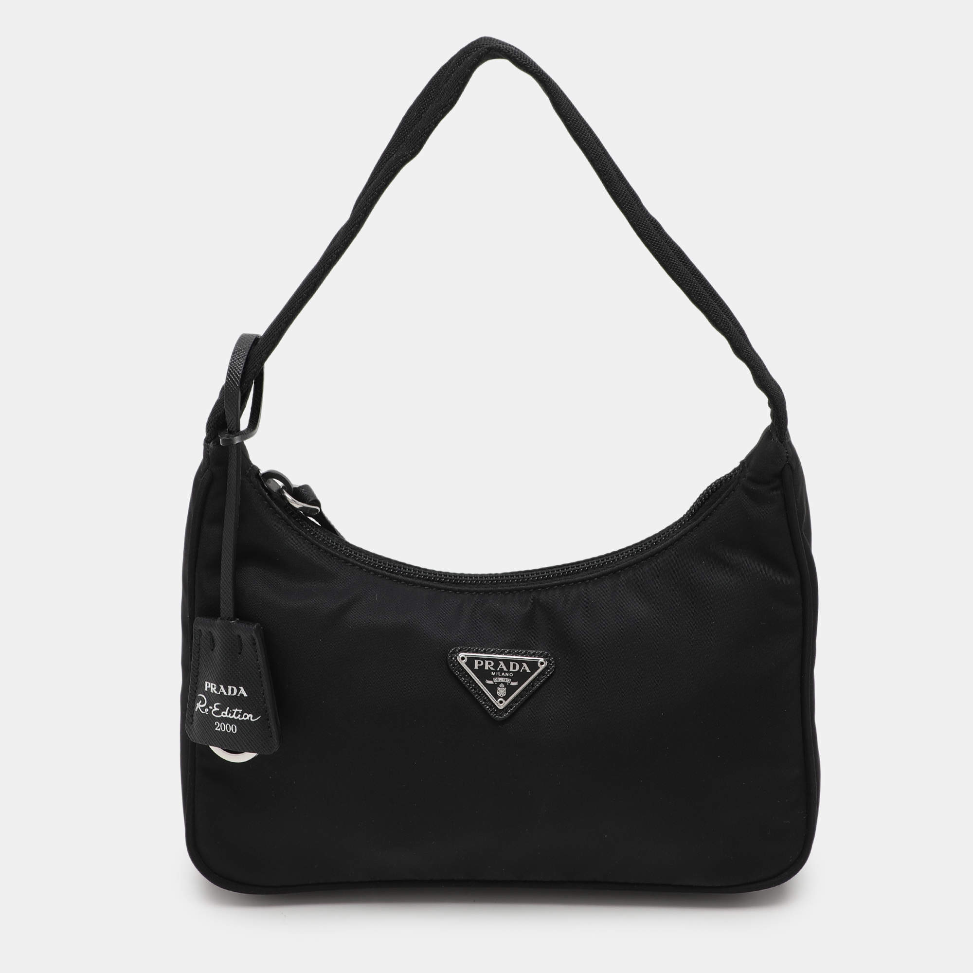 Prada Black Nylon Re-Edition 2000 Shoulder Bag