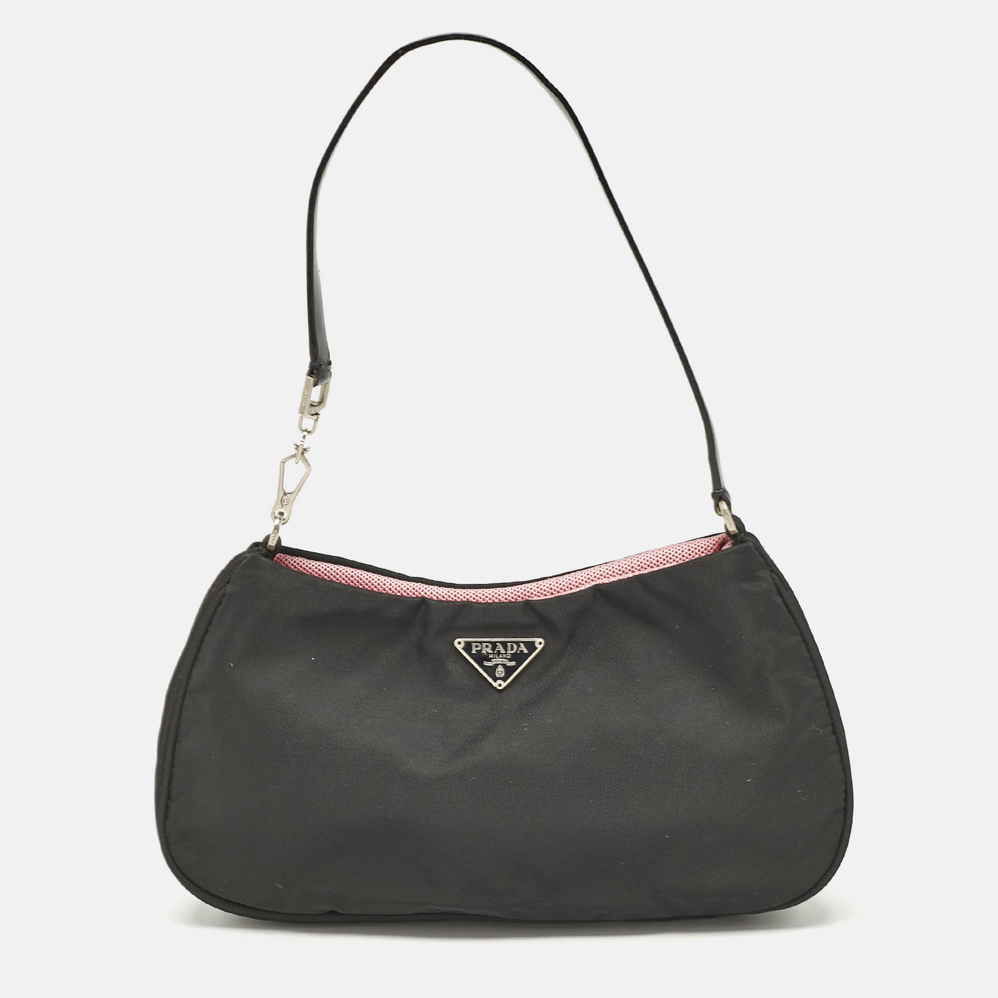 Prada Black Nylon Mini Shoulder Bag