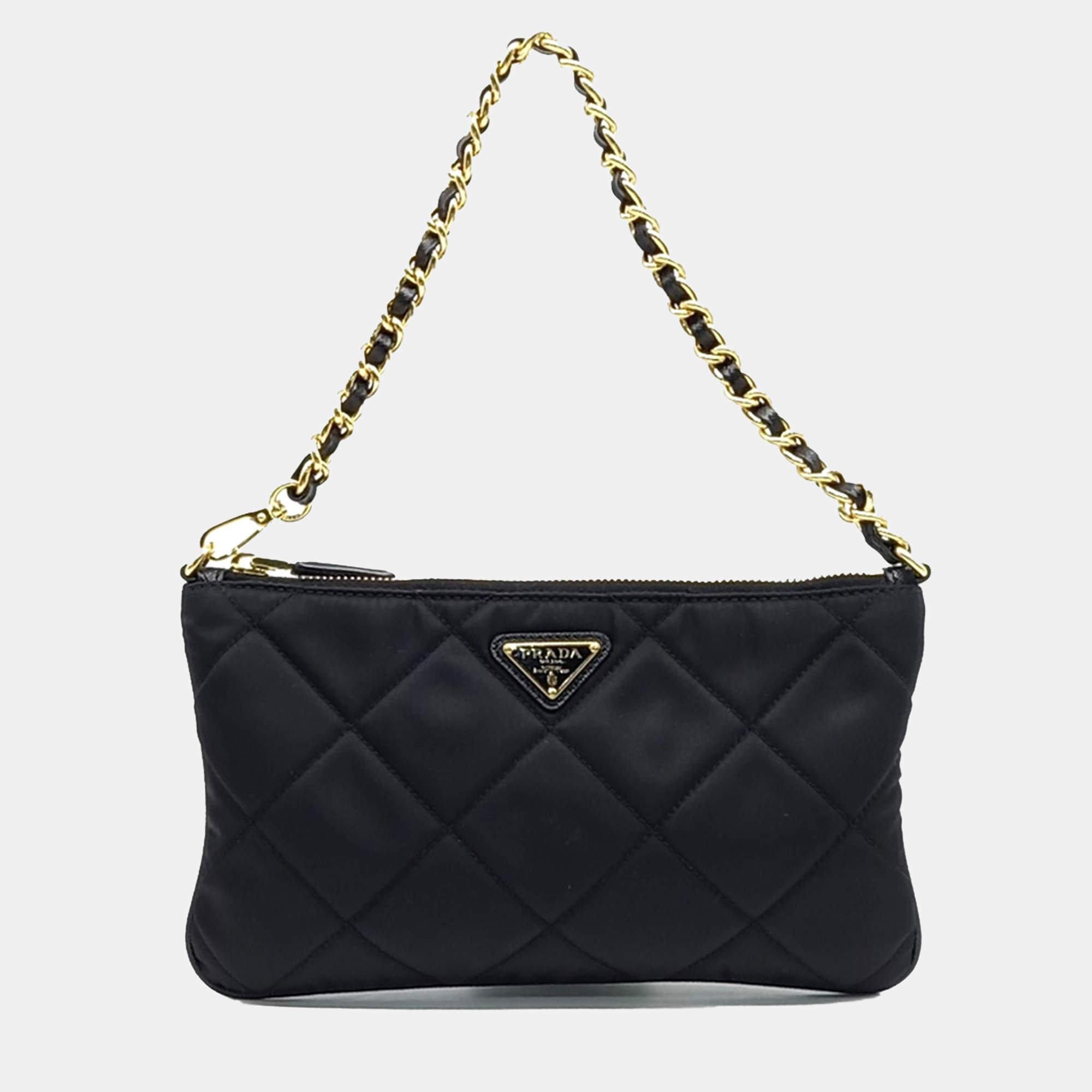 Prada Black Re-Nylon Pouch Bag
