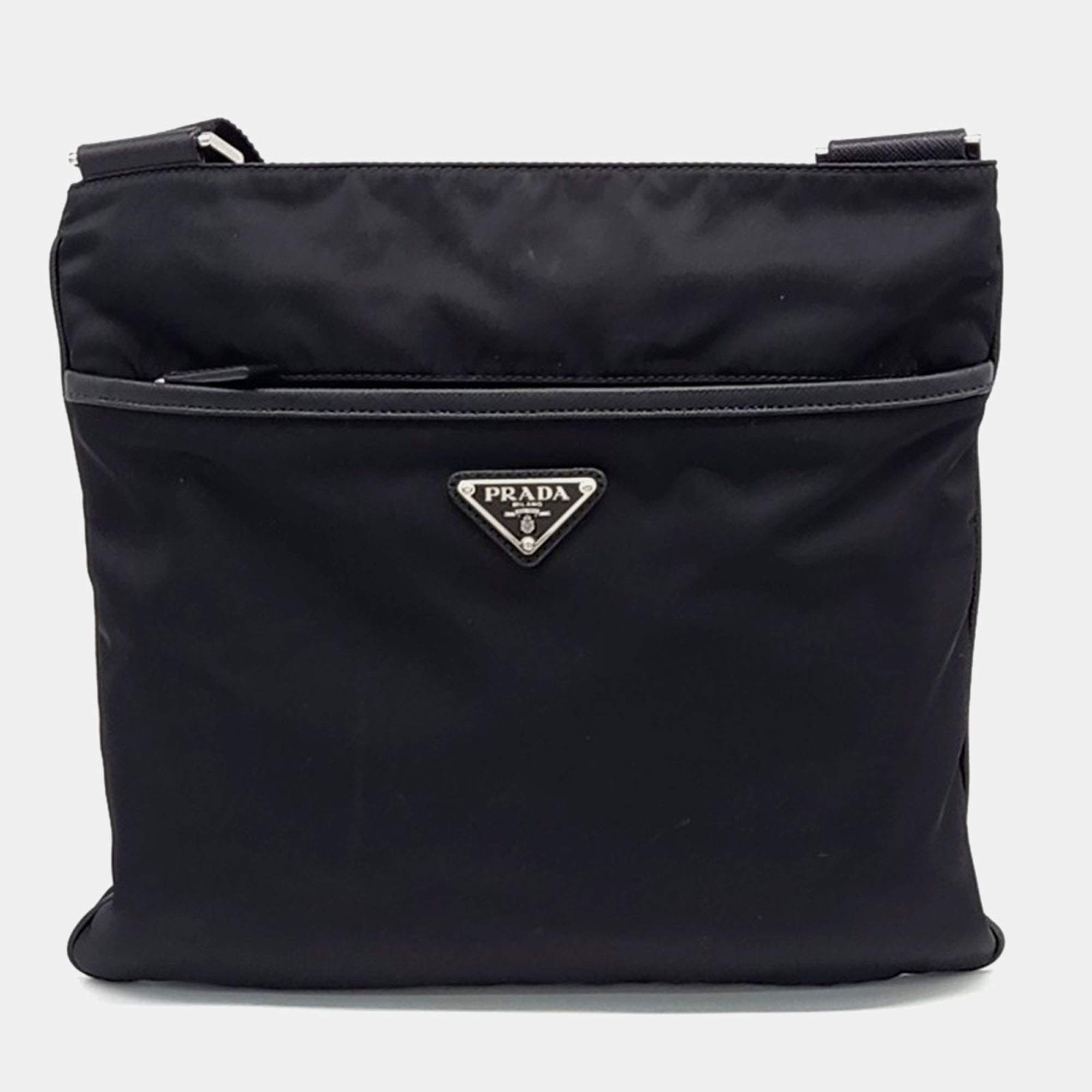 Prada Black Fabric Crossbody bag