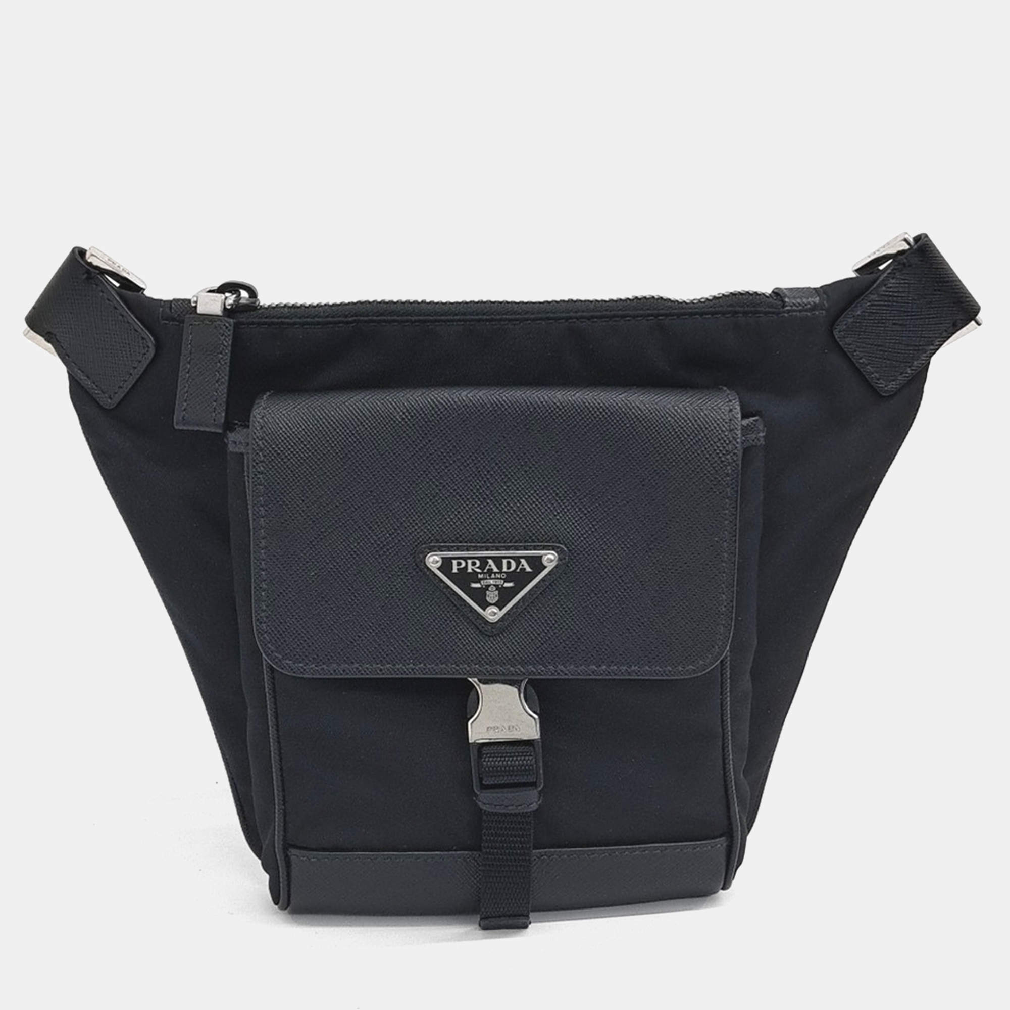 Prada Black Re-Nylon Shoulder Bag