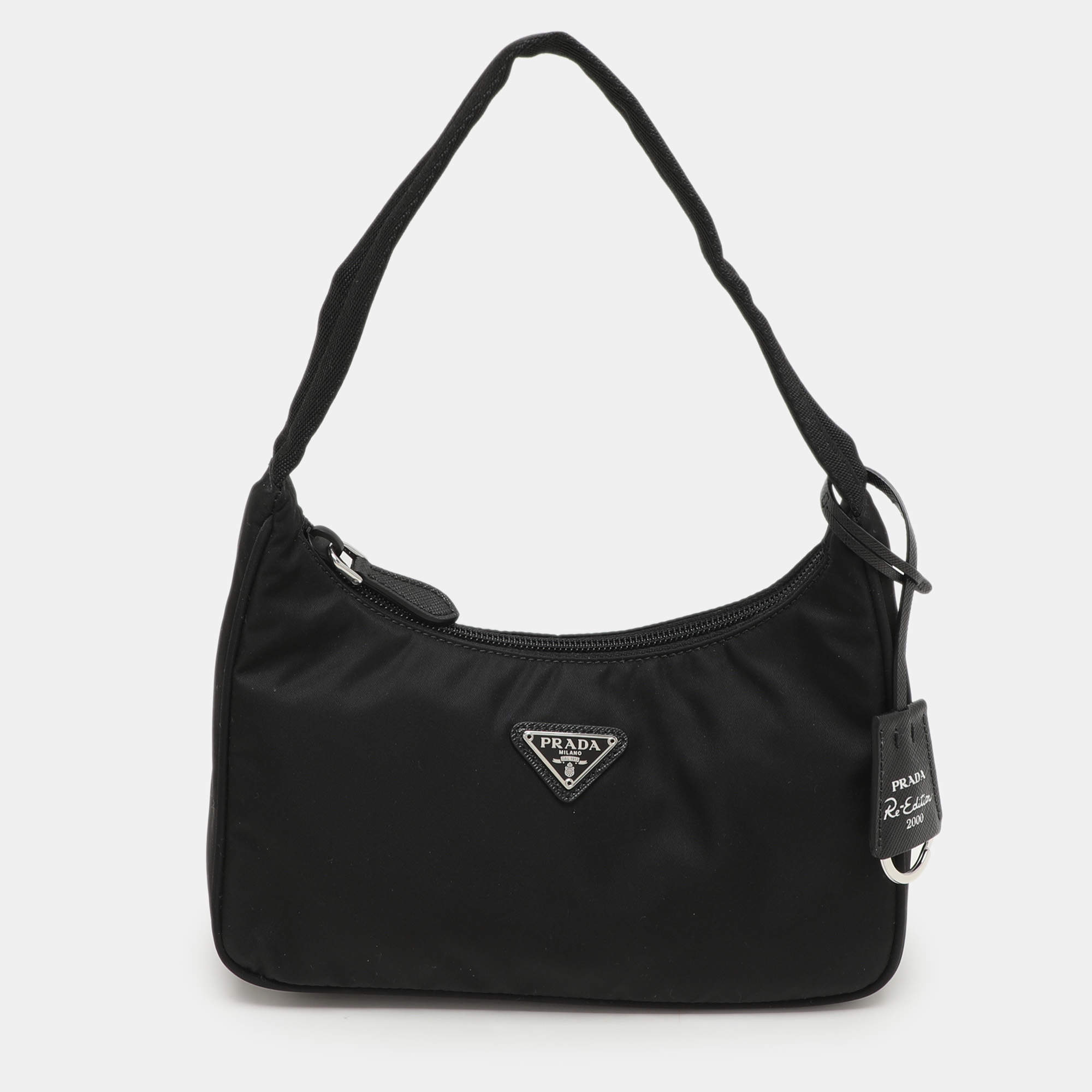 Prada Black Nylon Re-Edition 2000 Shoulder Bag
