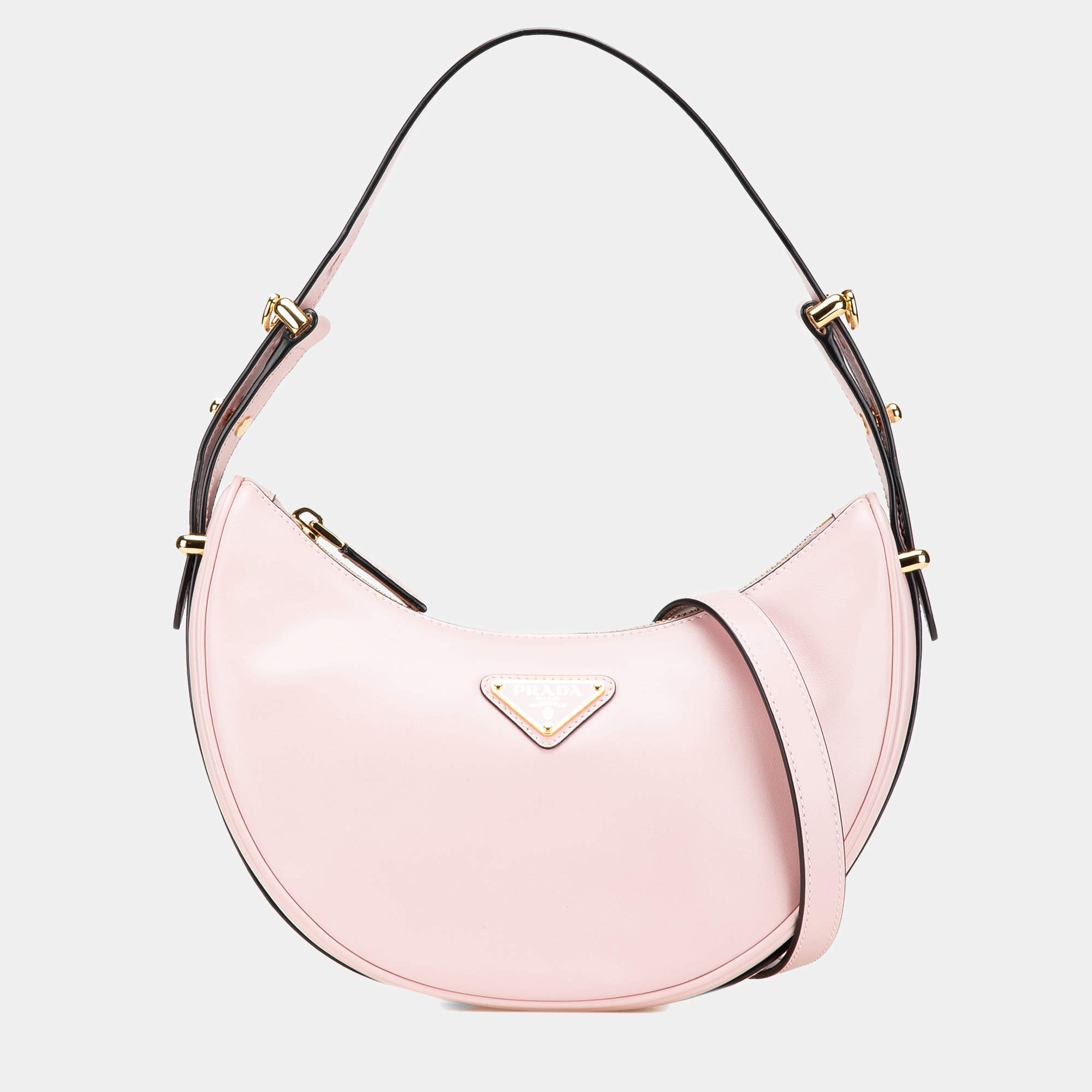 Prada Pink Small Calfskin Arque Satchel