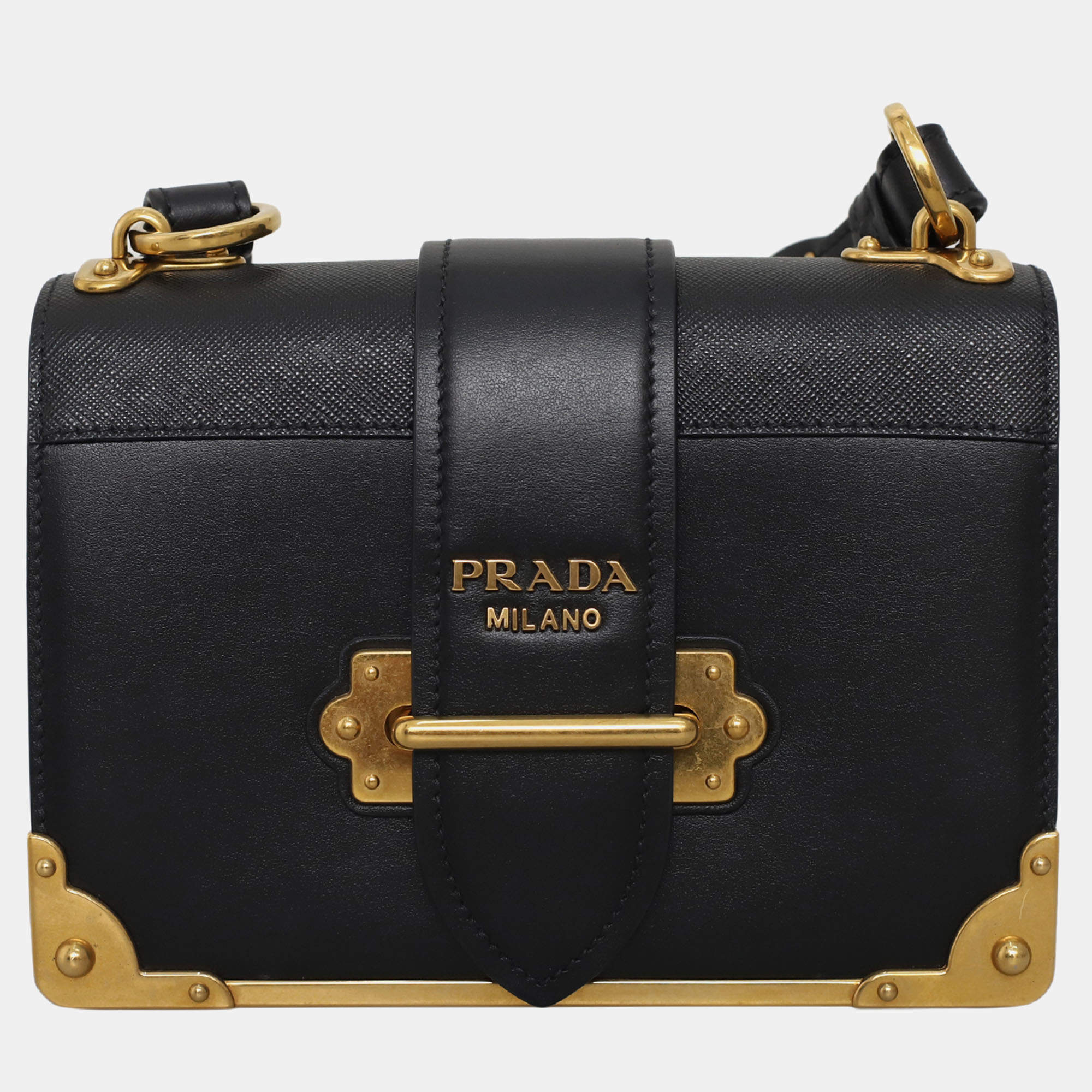 Prada Cahier Black Trunk Bag