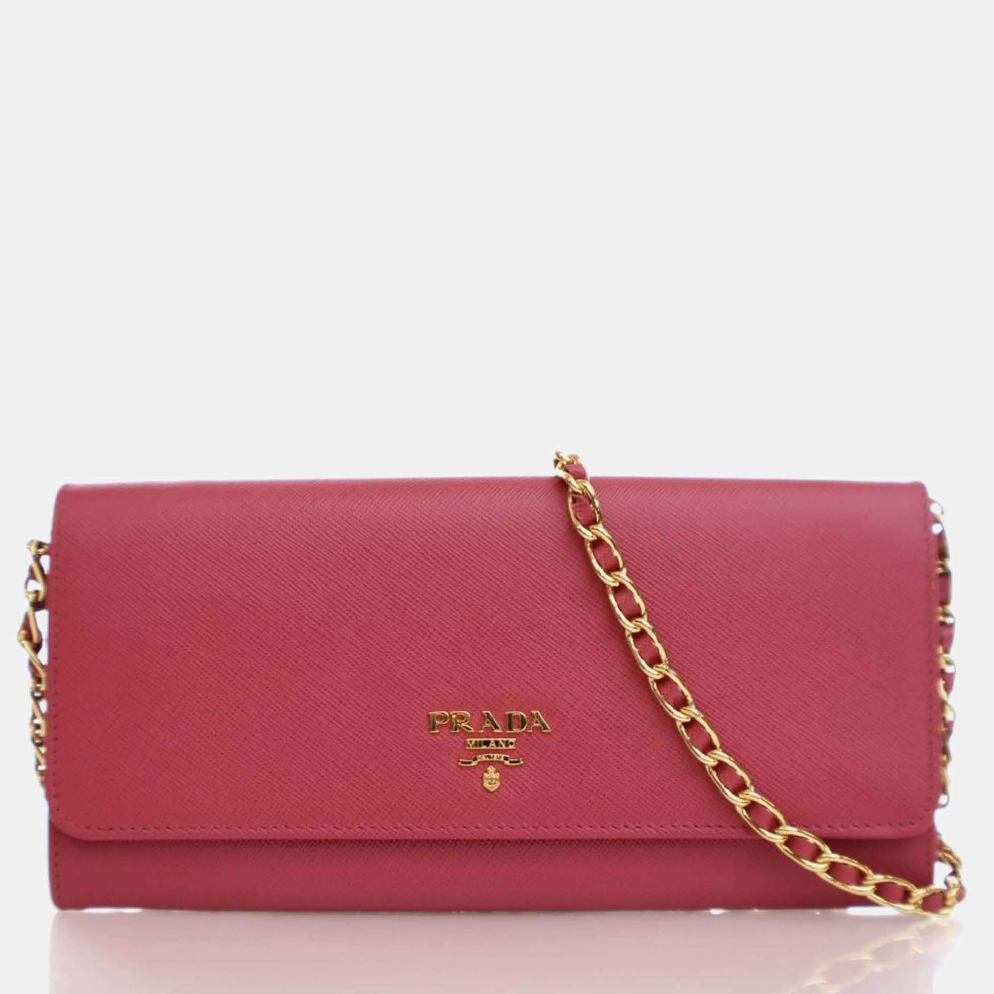 Prada Saffiano Wallet On Chain