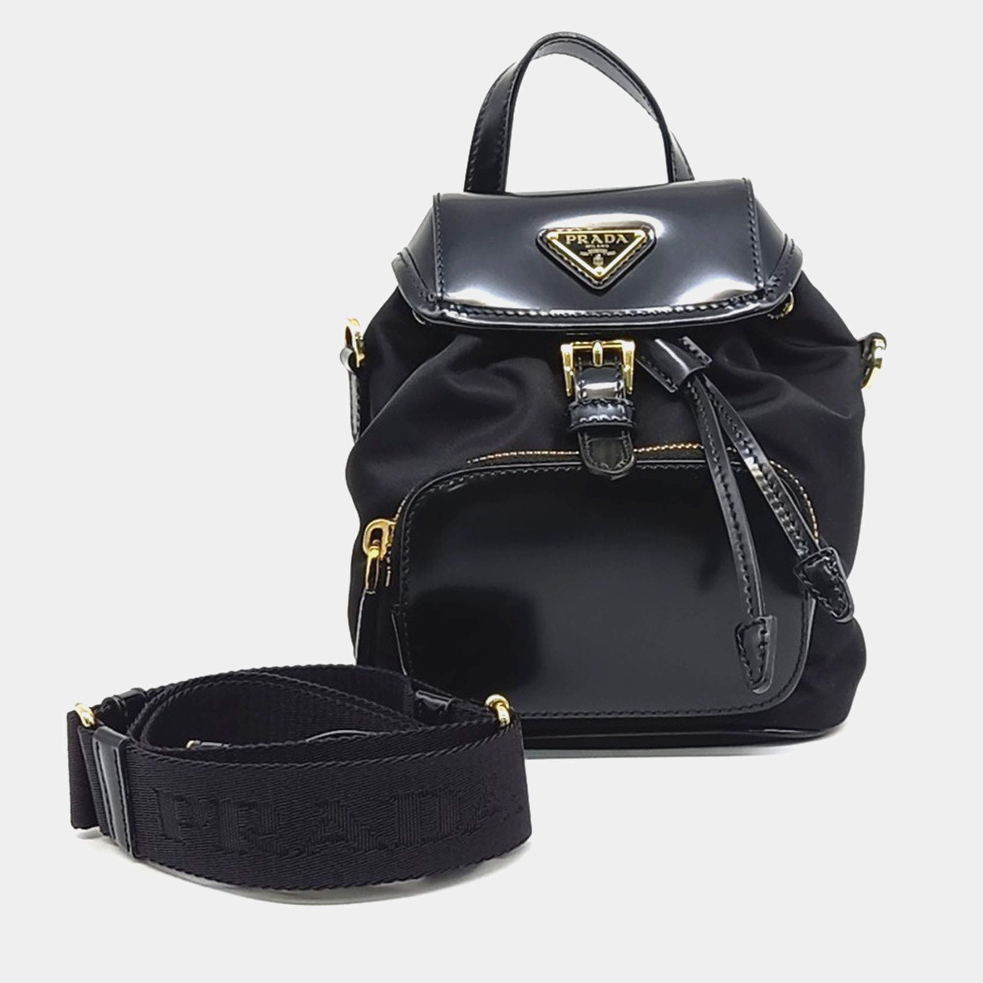 ★PRADA★ Leather One Shoulder Strap Backpack Black 2VZ0922B MUSINSA | PRADA Leather One Shoulder Strap Backpack - Black