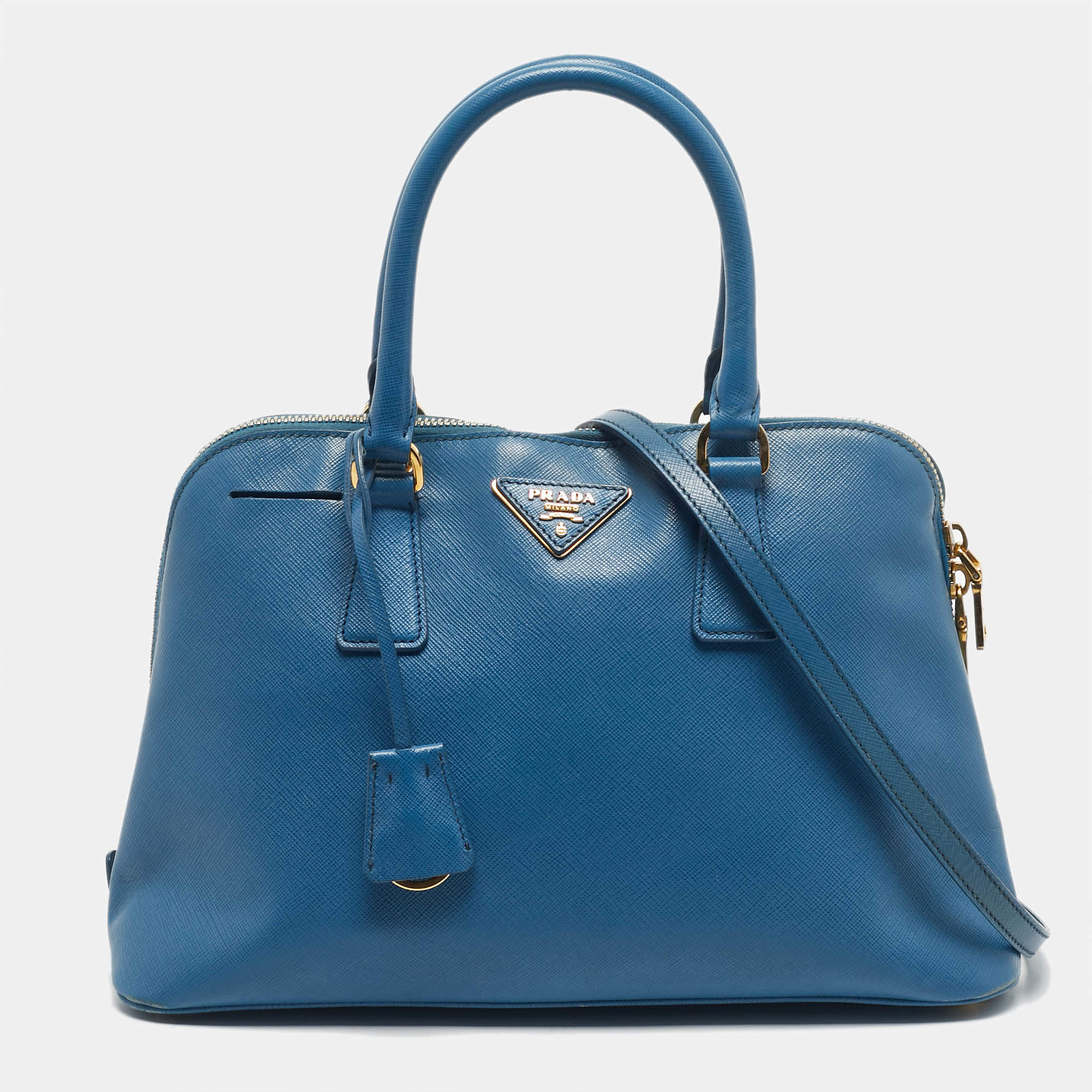 Prada Black Saffiano Lux Leather Mini Boston Bag Prada | TLC